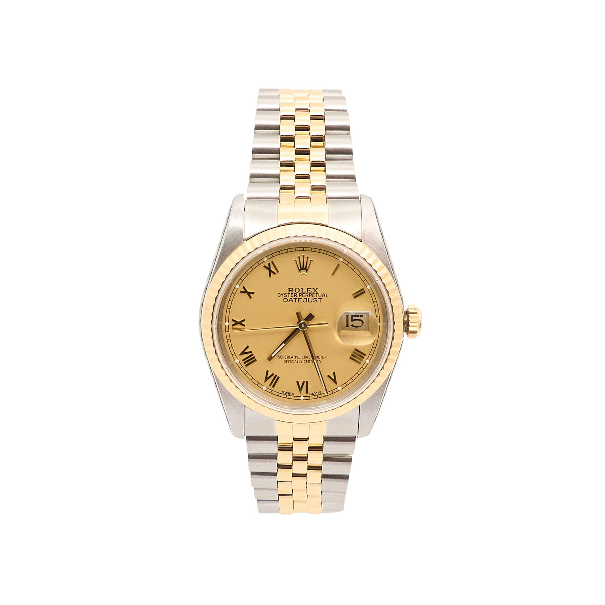 Rolex Datejust 36mm Champagne Roman Dial