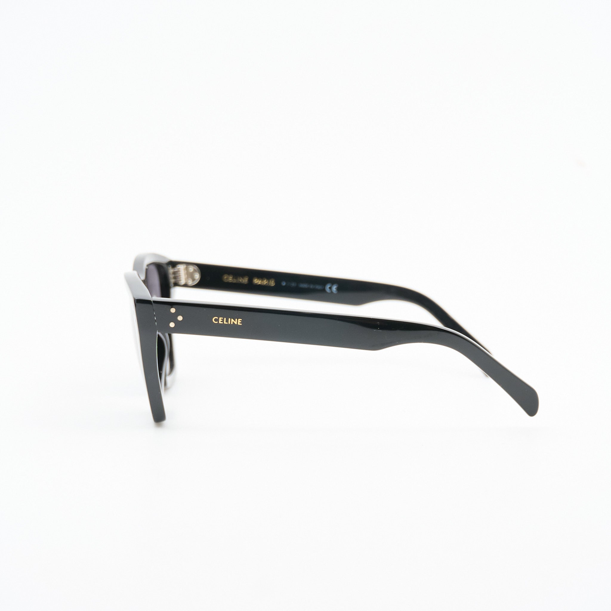 Celine Cat Eye Polarised Black Sunglasses