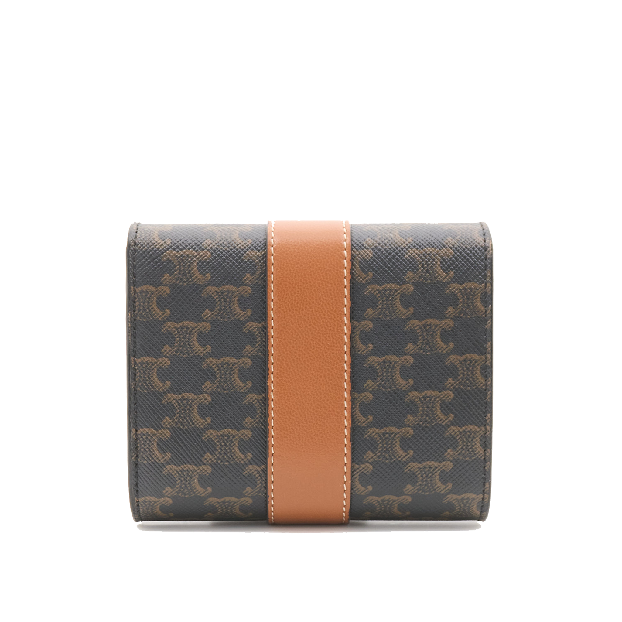 Celine Small Trifold Wallet in Triomphe Canvas