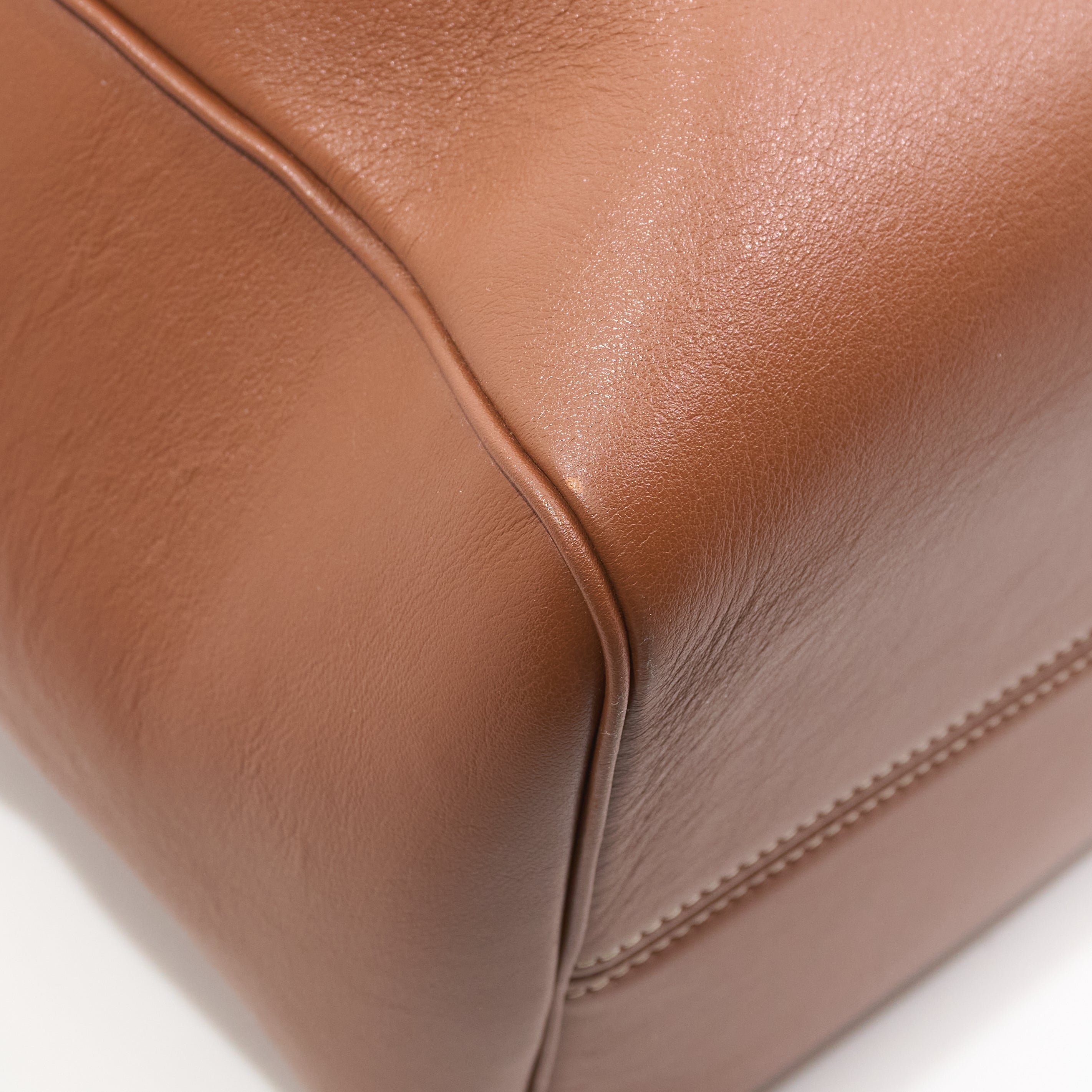 Celine Large Cabas Drawstring Tan Tote Bag