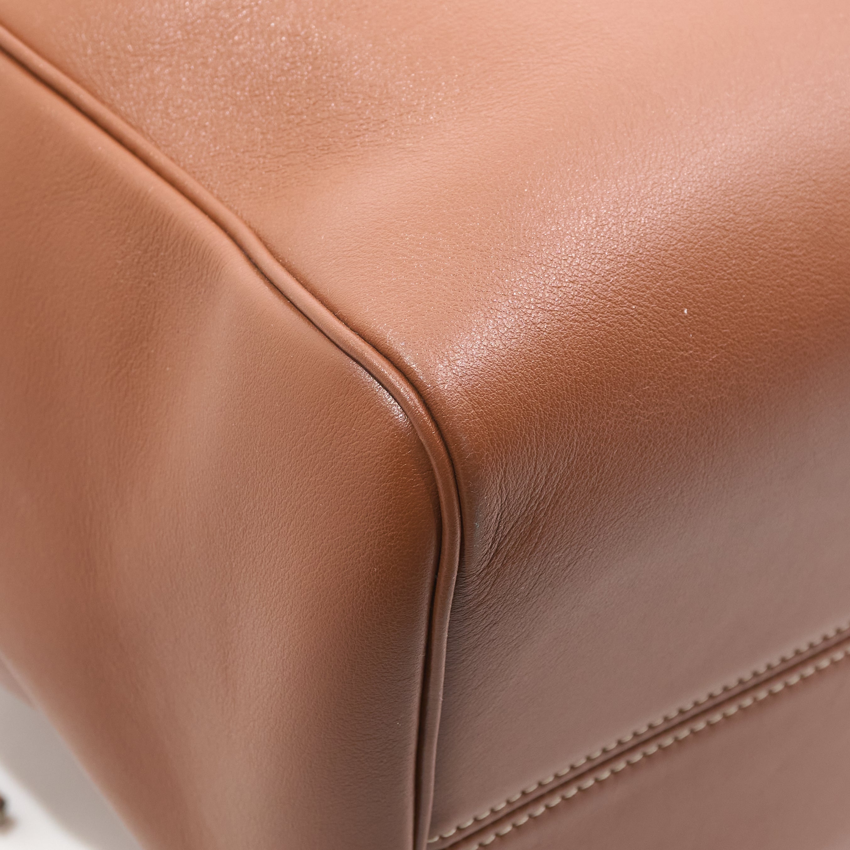 Celine Large Cabas Drawstring Tan Tote Bag