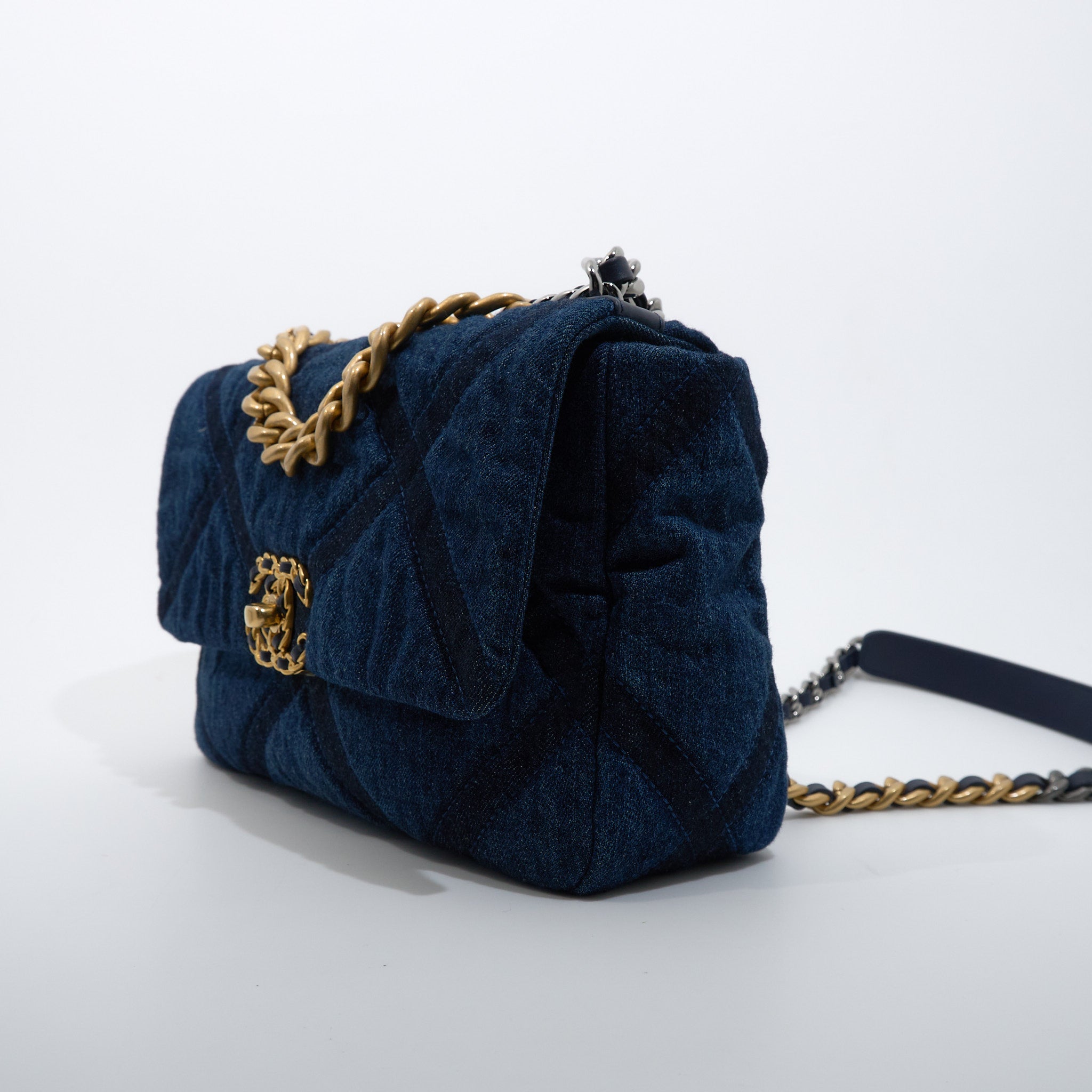 Chanel 19 Small Denim Bag