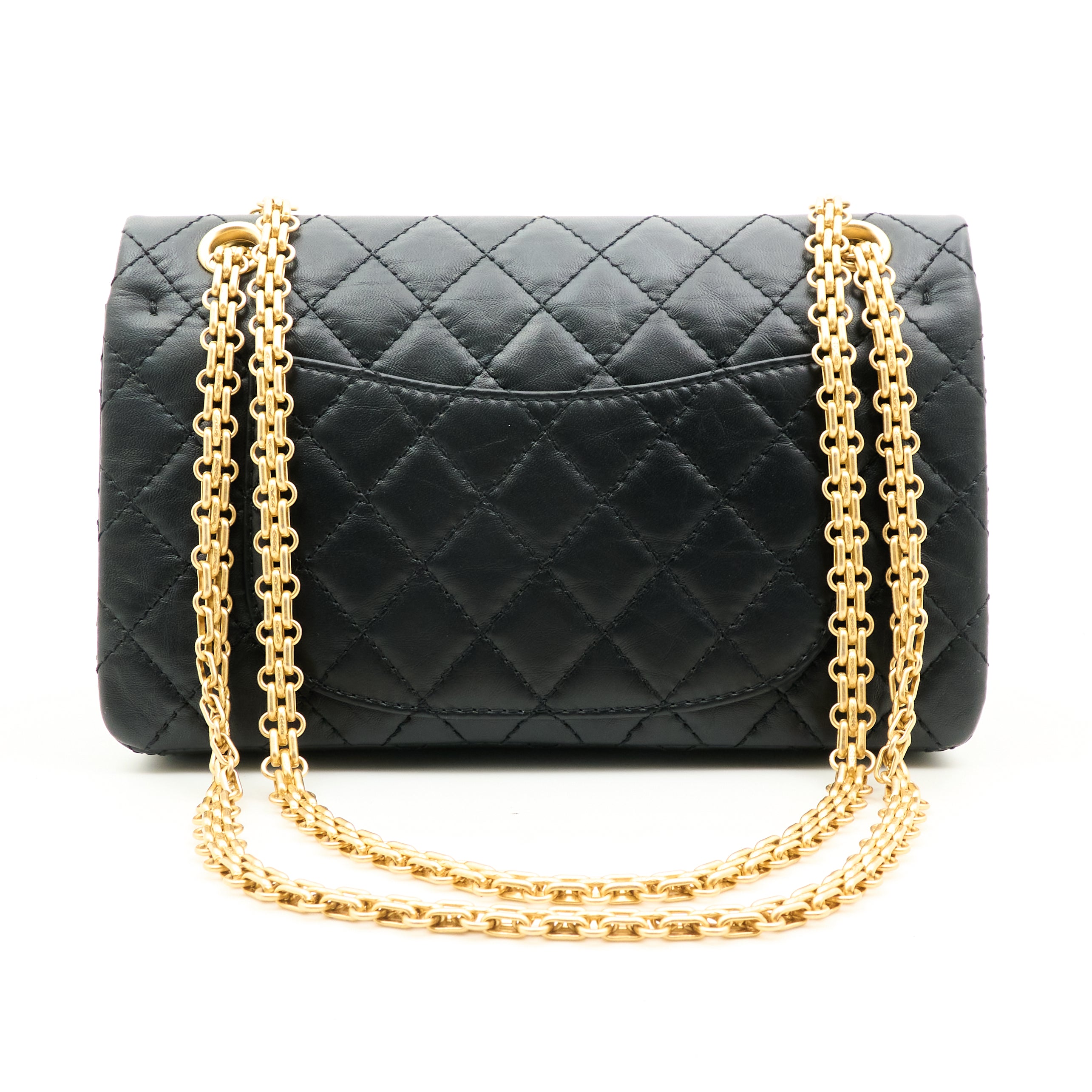 Chanel 2.55 Re-Issue Double Flap Black Bag GHW