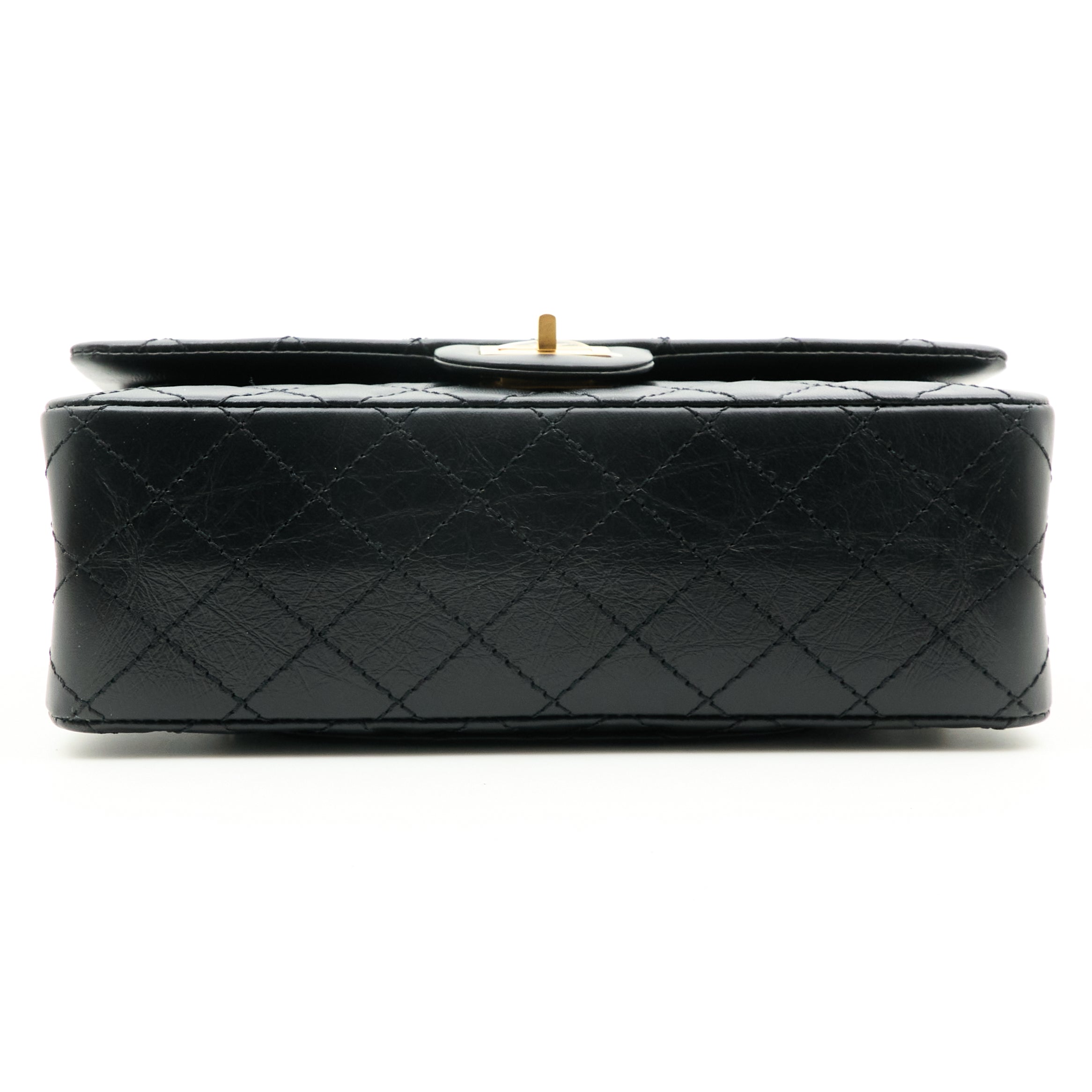 Chanel 2.55 Re-Issue Double Flap Black Bag GHW