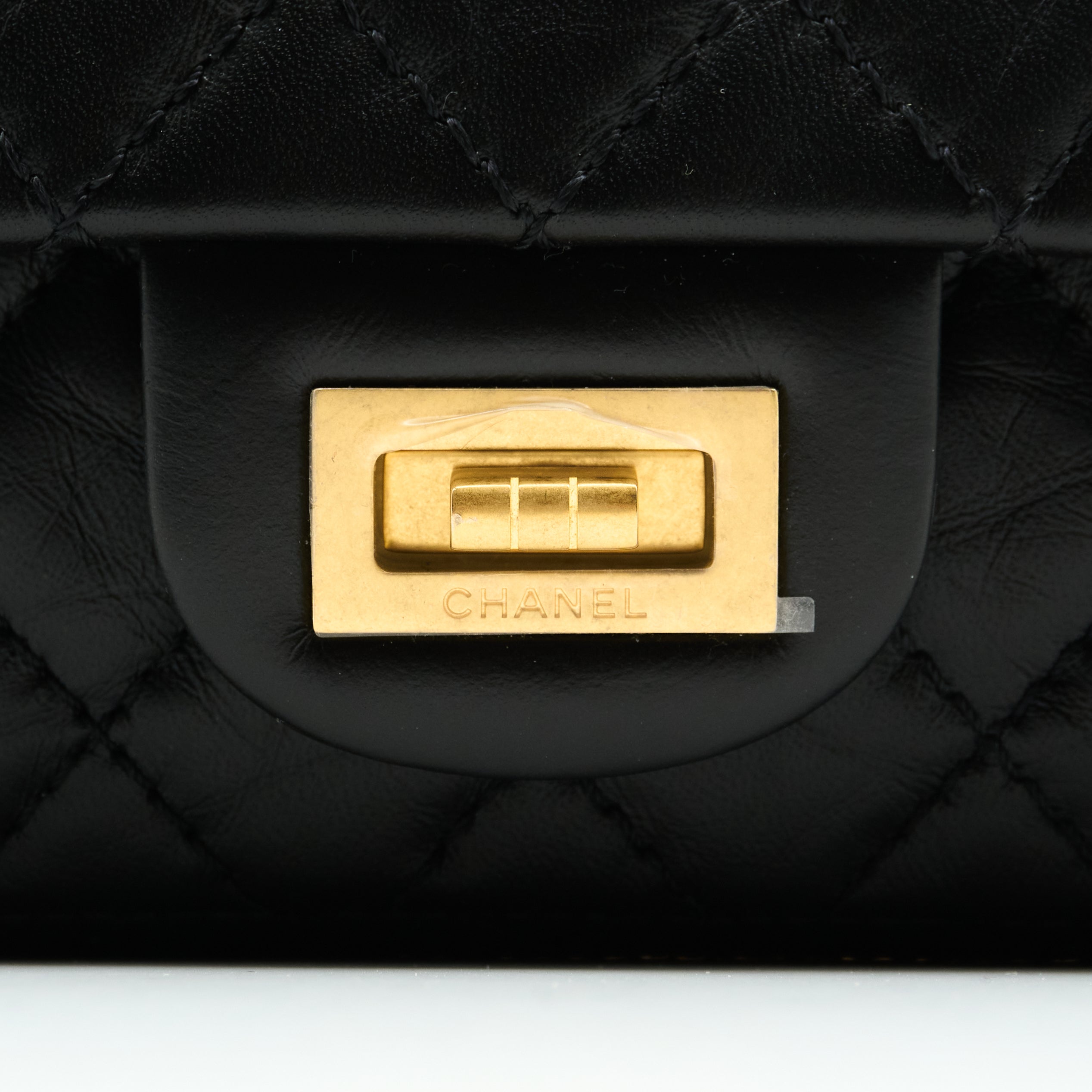 Chanel 2.55 Re-Issue Double Flap Black Bag GHW