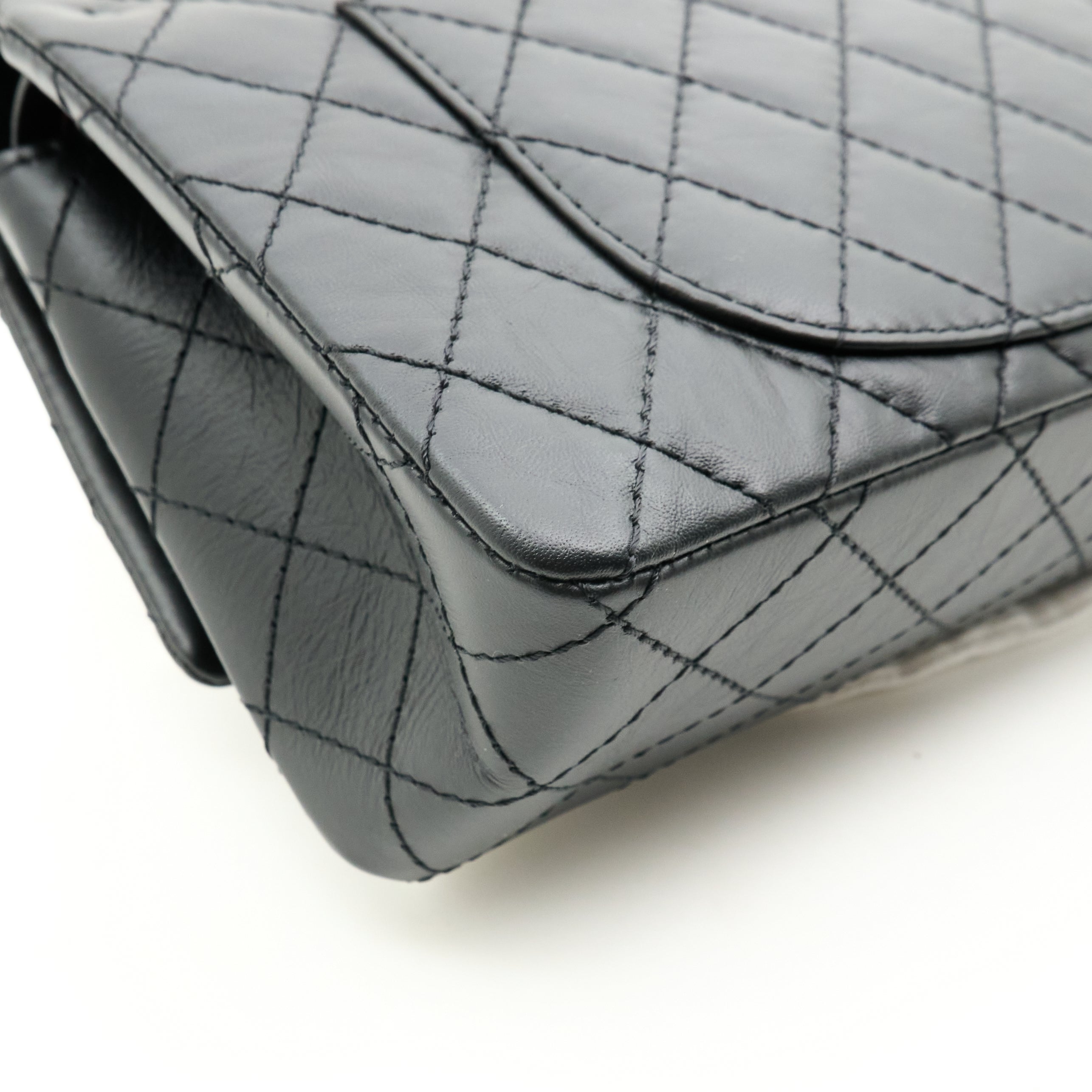 Chanel 2.55 Re-Issue Double Flap Black Bag GHW