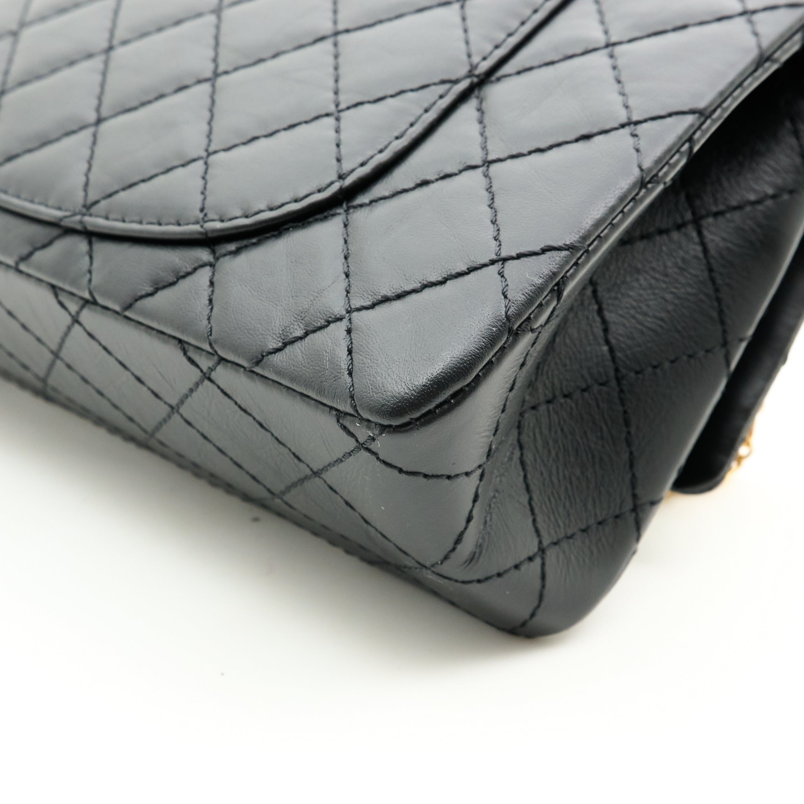 Chanel 2.55 Re-Issue Double Flap Black Bag GHW