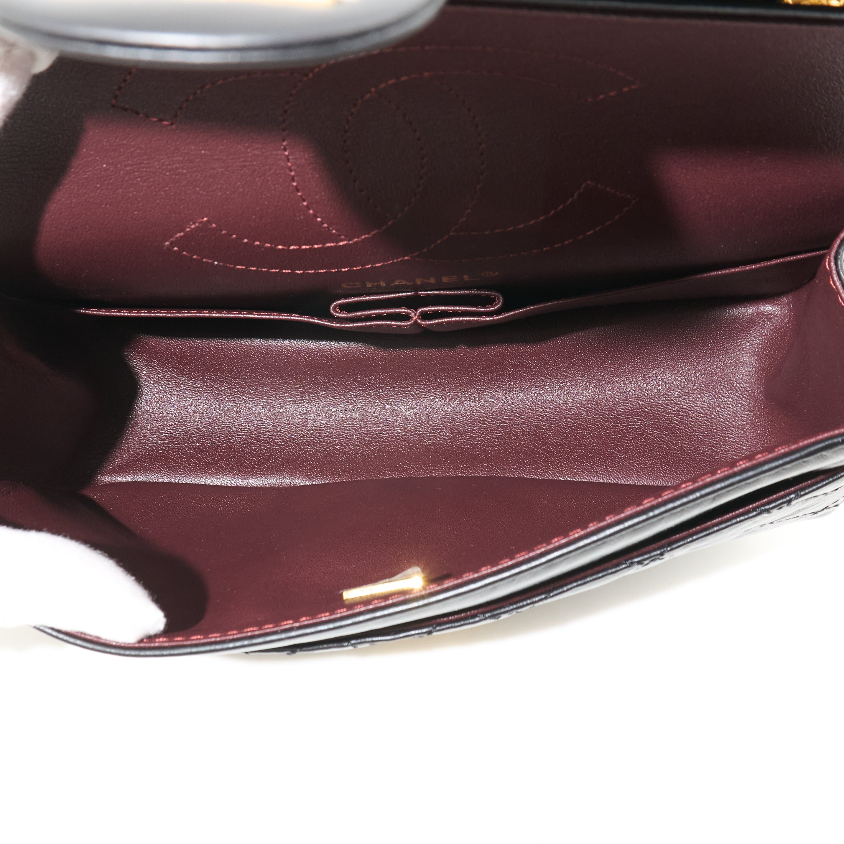 Chanel 2.55 Re-Issue Double Flap Black Bag GHW