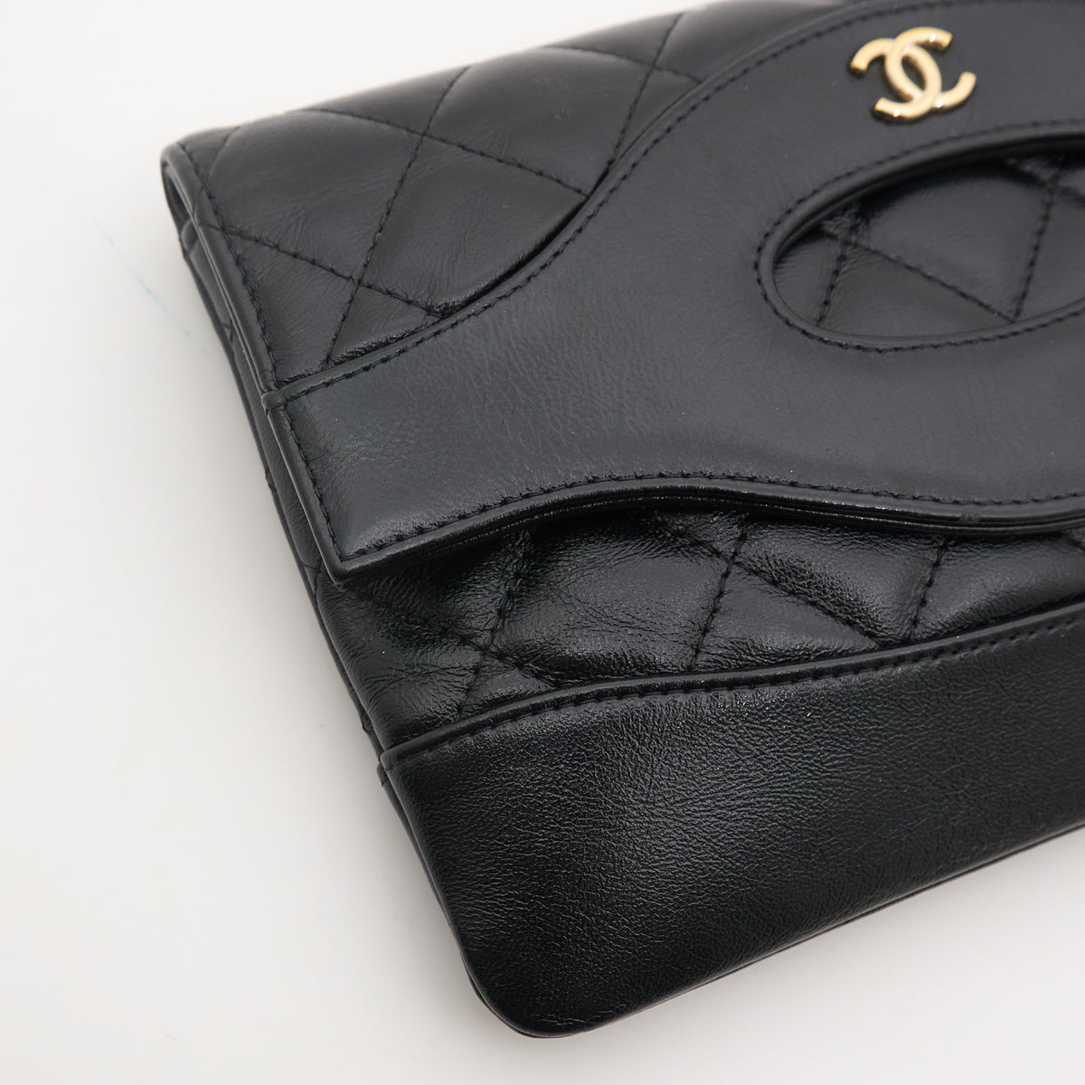 Chanel 31 Black Lambskin Clutch LGHW