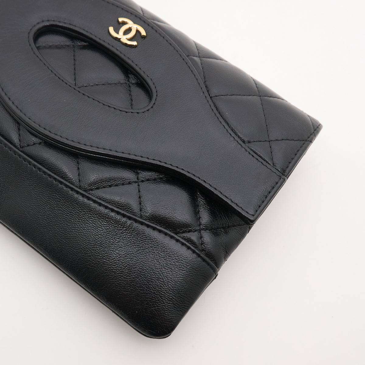 Chanel 31 Black Lambskin Clutch LGHW