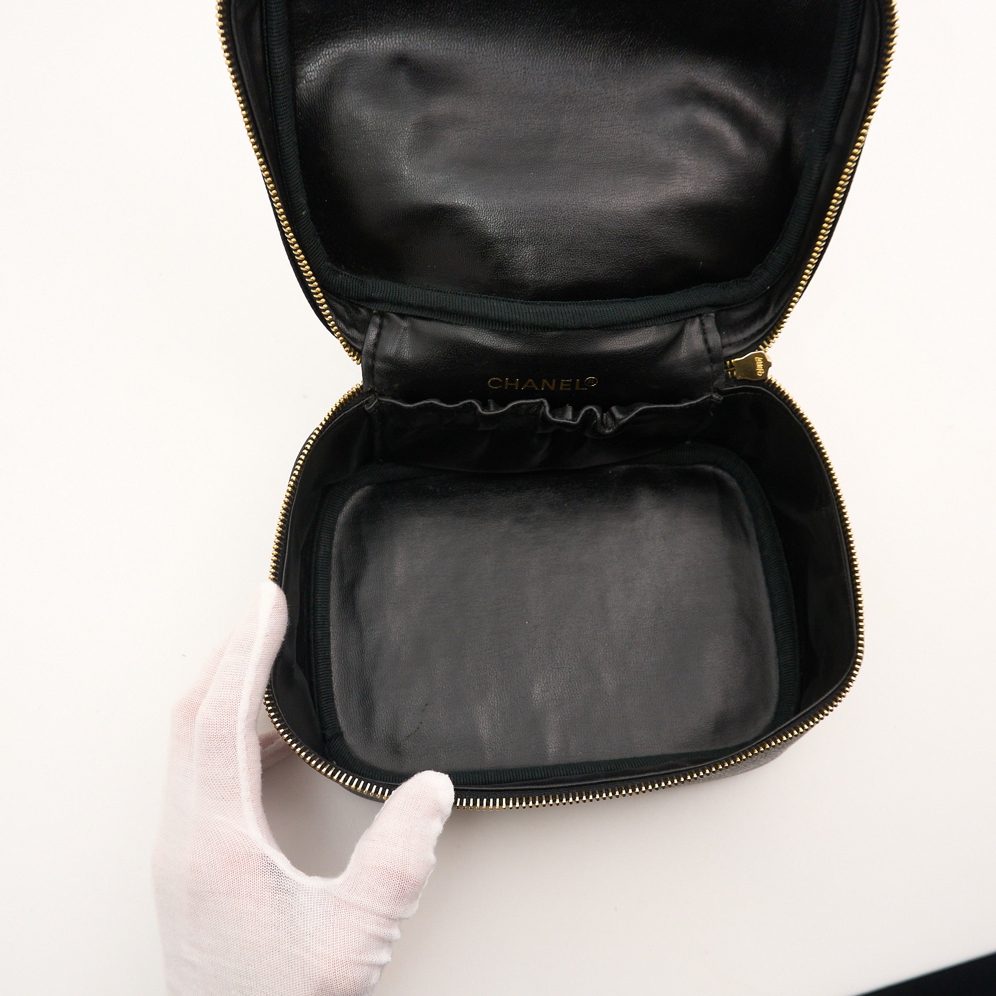 Chanel Black Caviar Vanity Bag