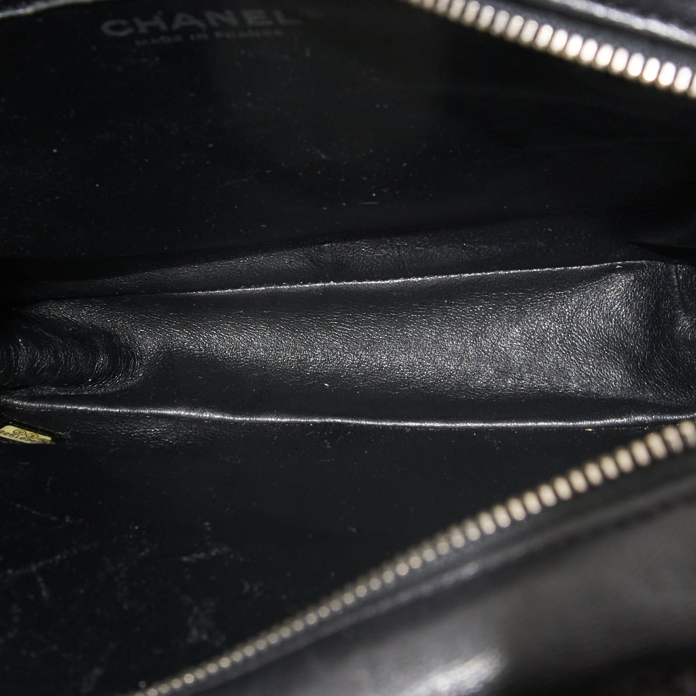 Chanel Black Tweed Shopping Bag