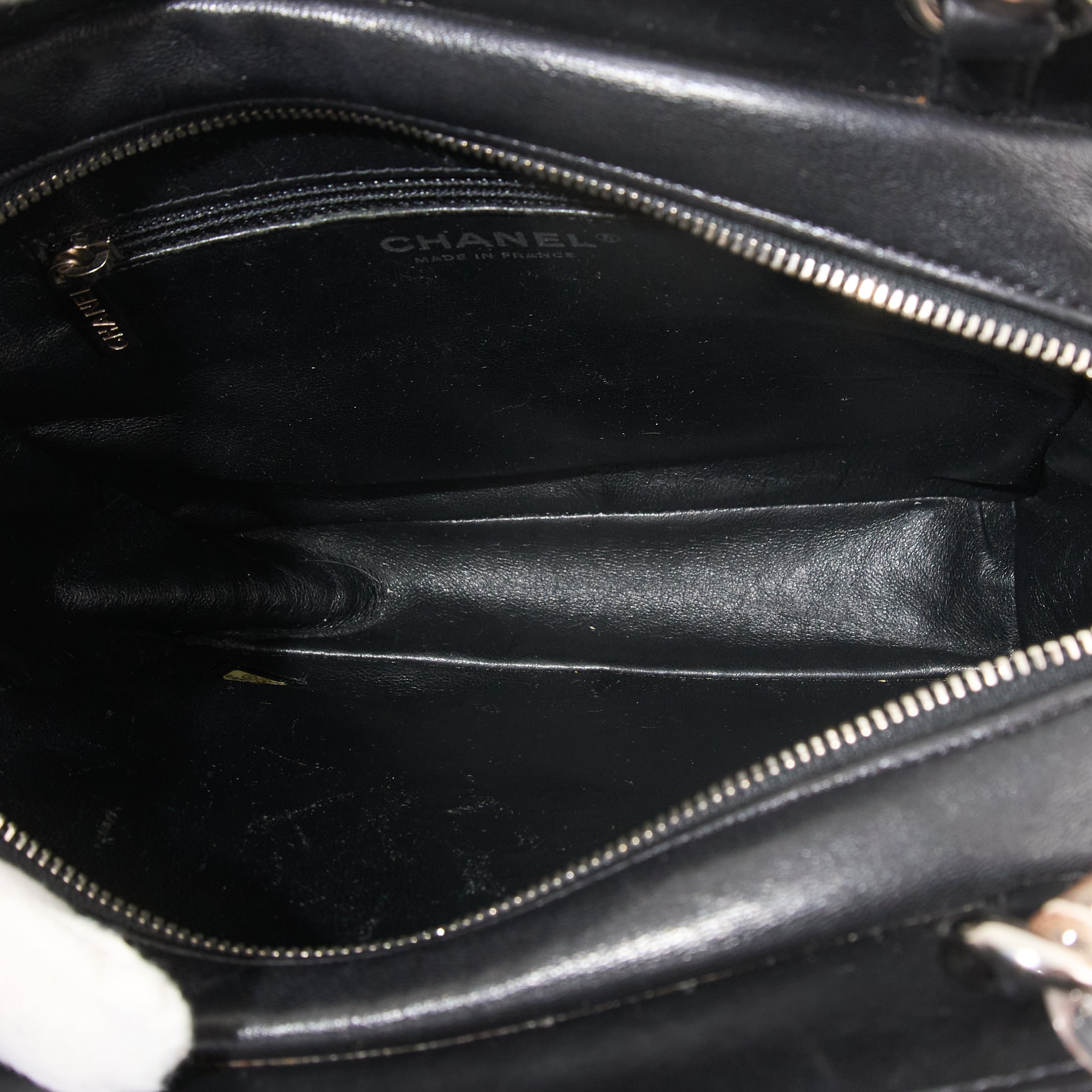 Chanel Black Tweed Shopping Bag