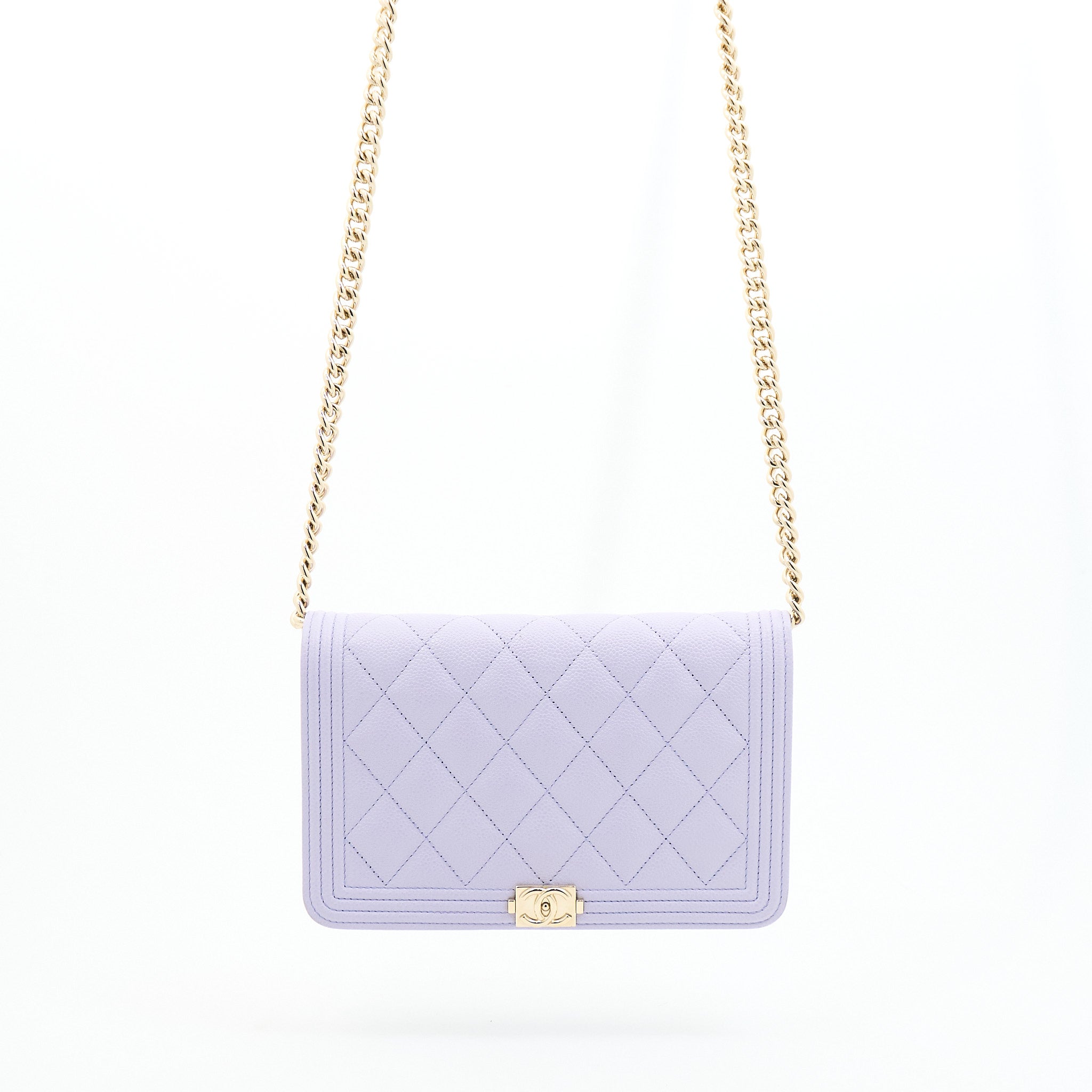 Chanel Boy Lilac WOC LGHW