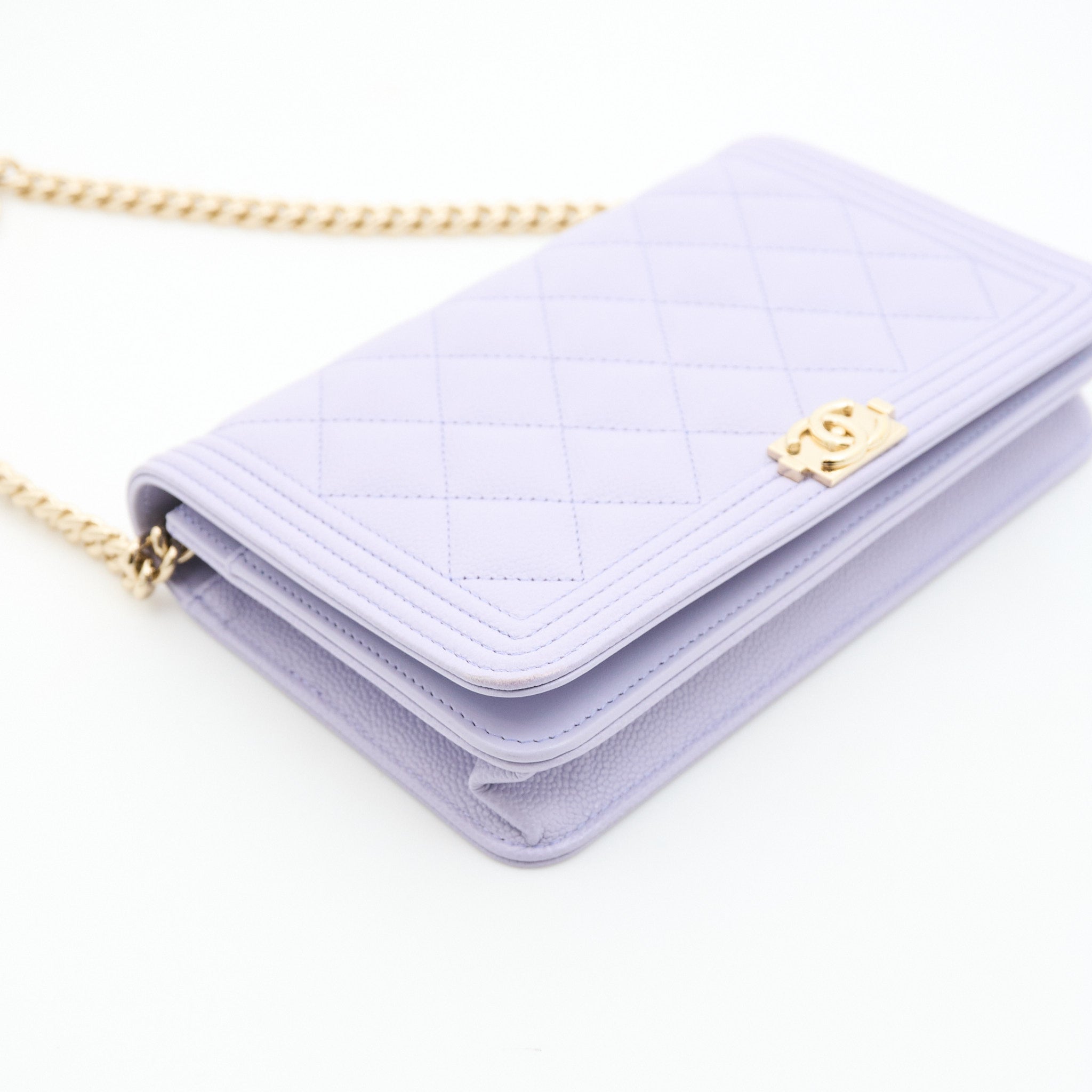 Chanel Boy Lilac WOC LGHW