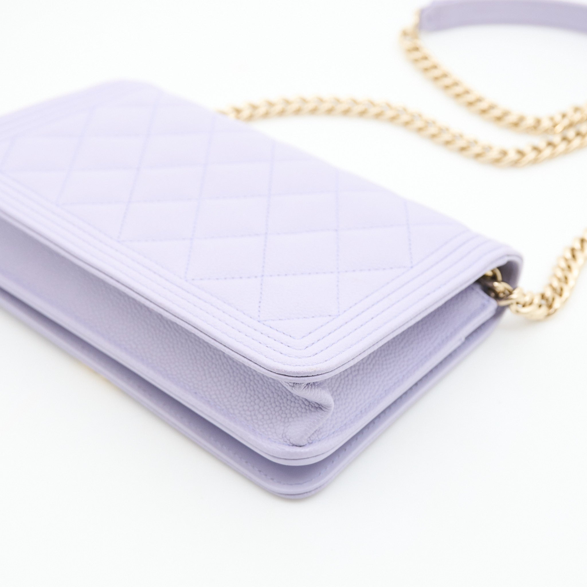 Chanel Boy Lilac WOC LGHW