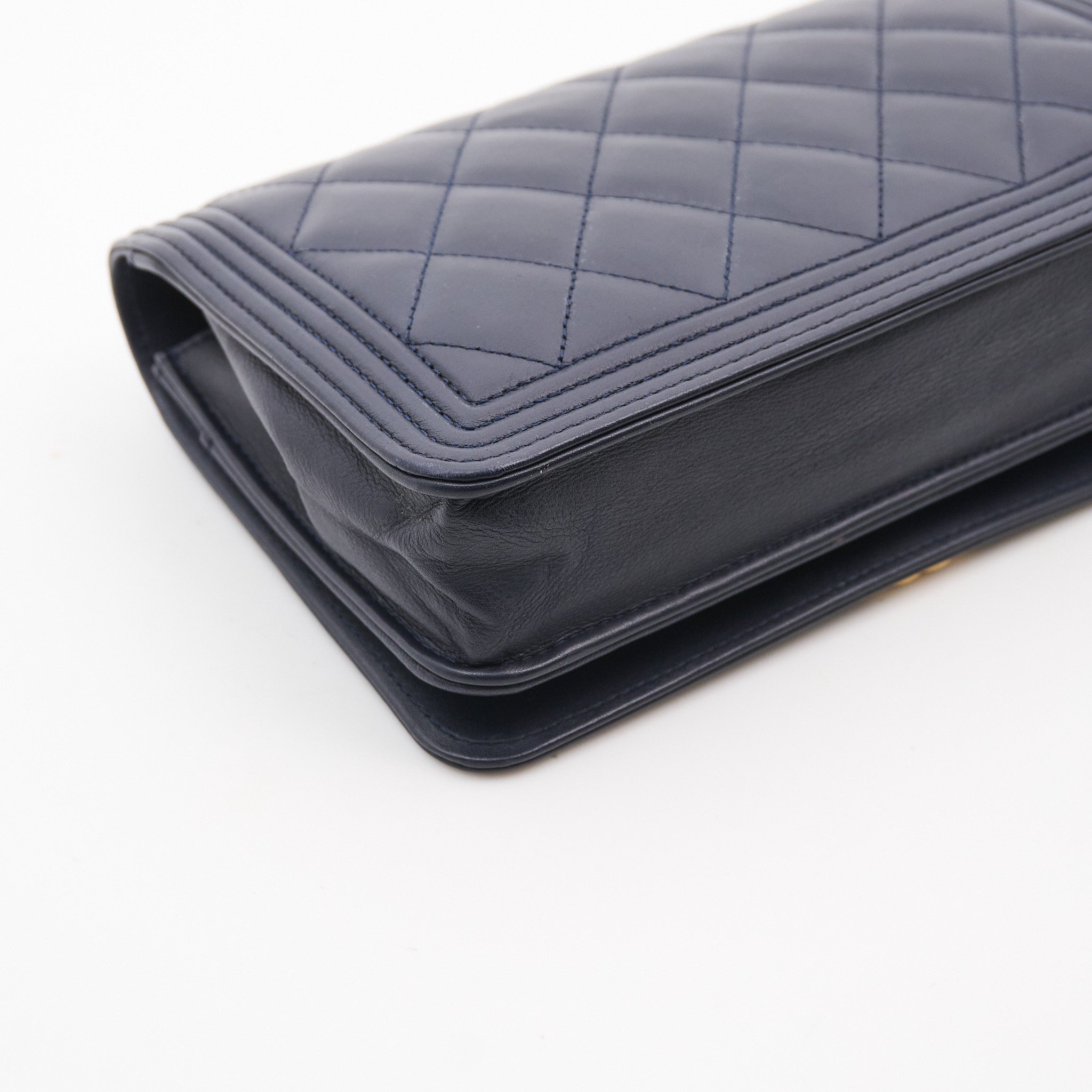 Chanel Boy WOC Navy Wallet On Chain GHW