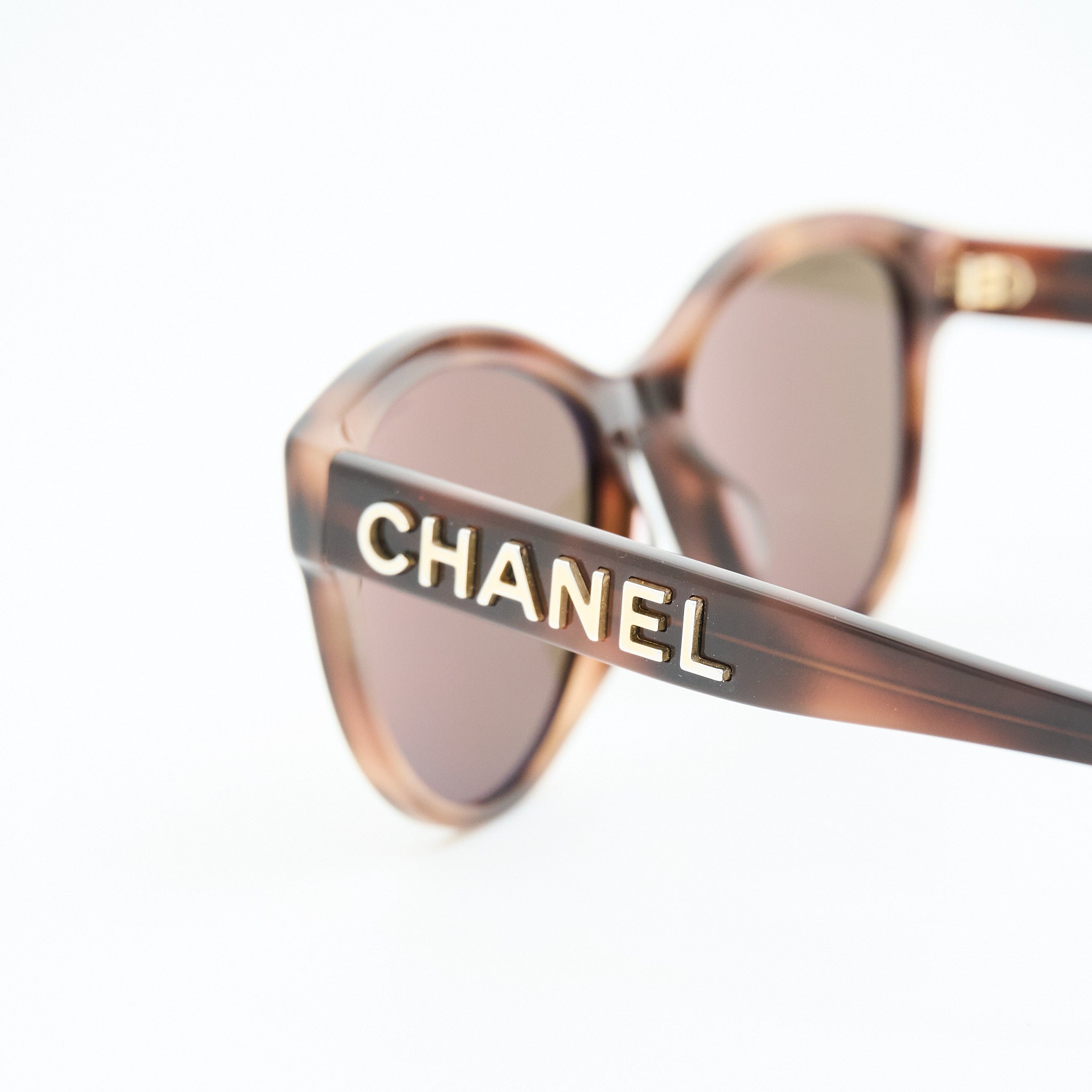 Chanel Brown Tortoise Shell Sunglasses