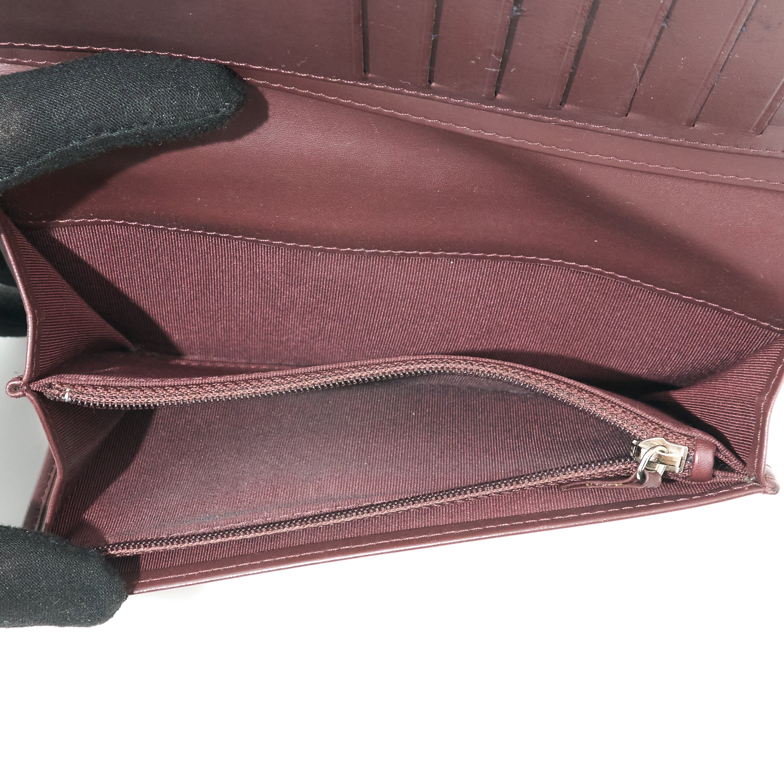 Chanel Caviar Black Long Wallet SHW