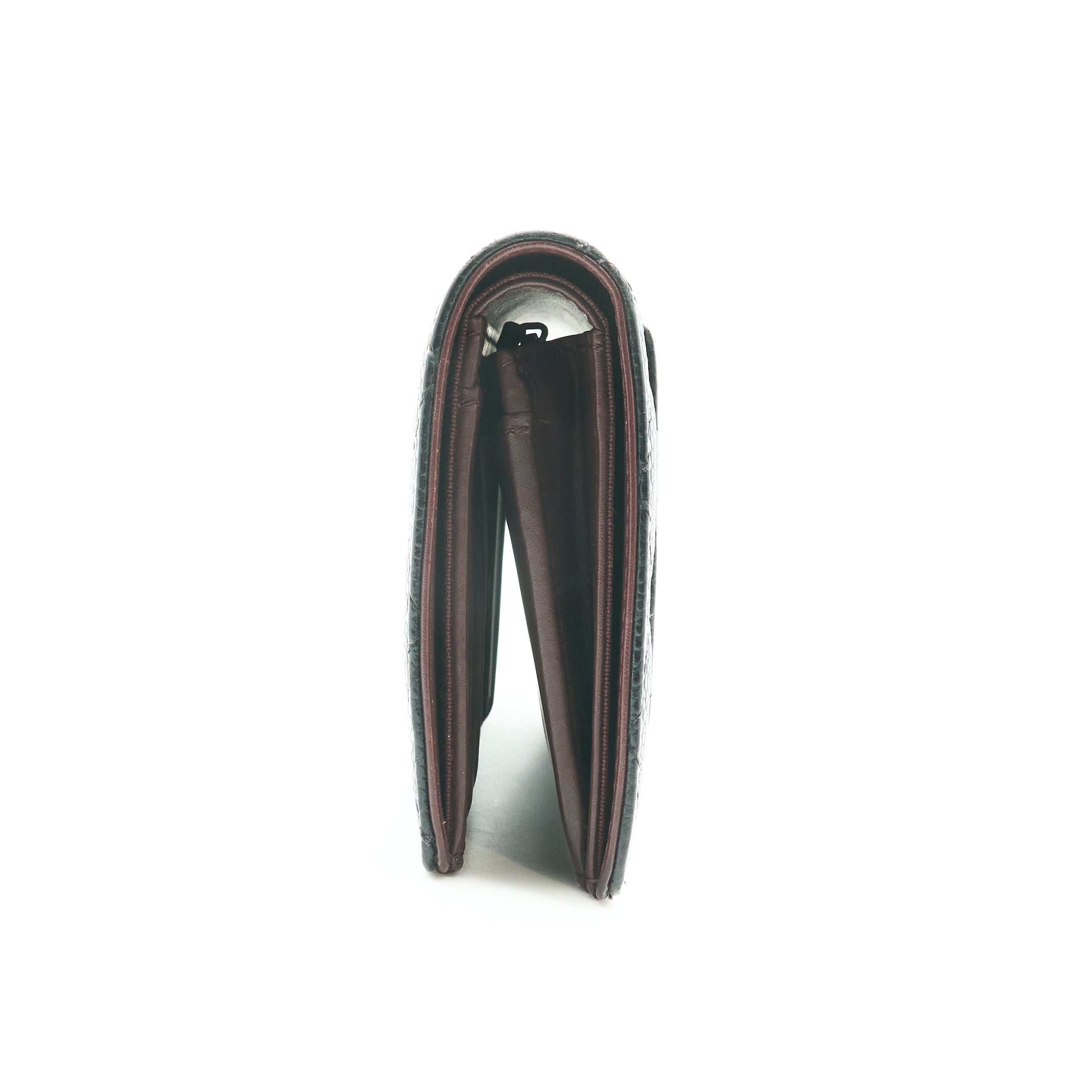 Chanel Caviar Black Long Wallet SHW