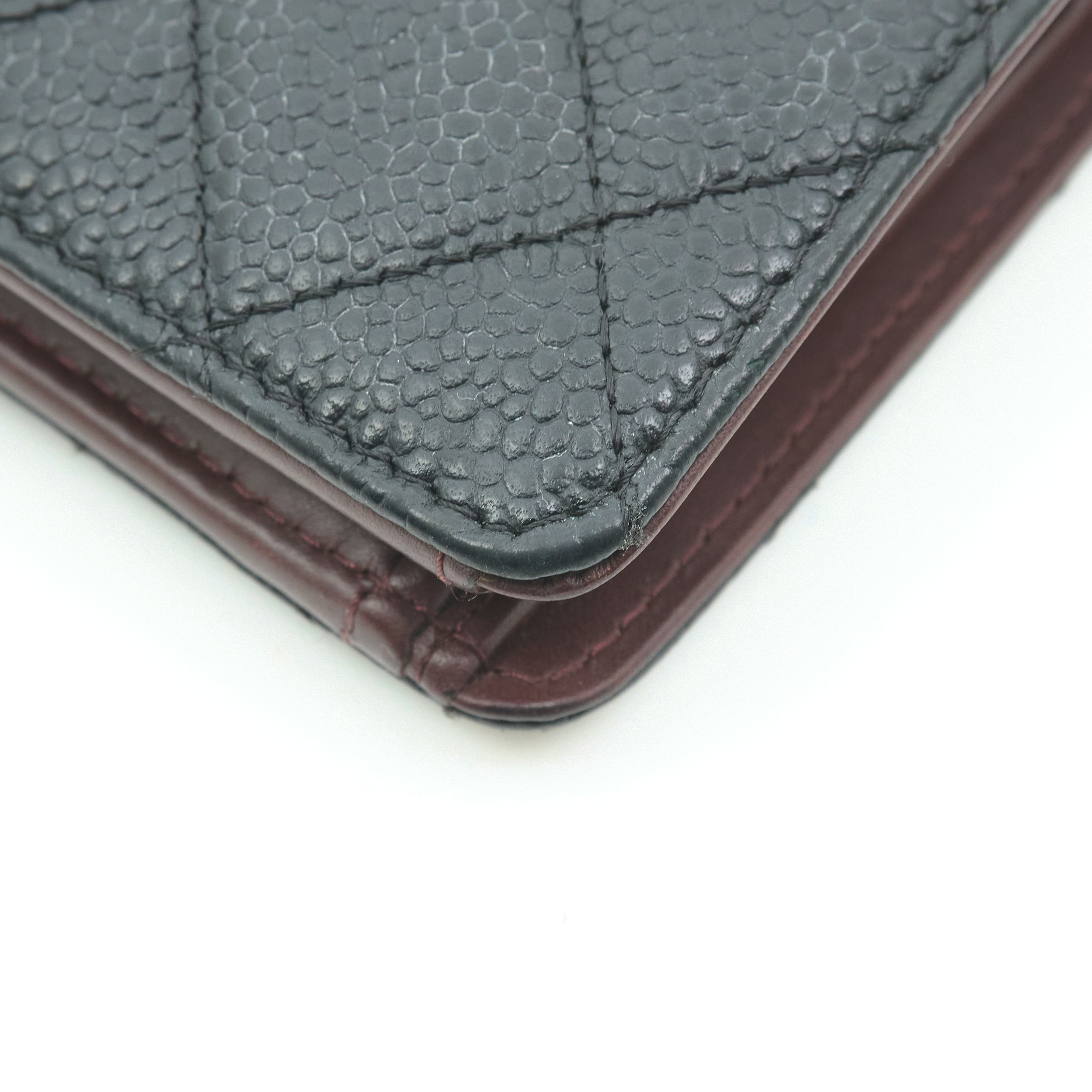 Chanel Caviar Black Long Wallet SHW