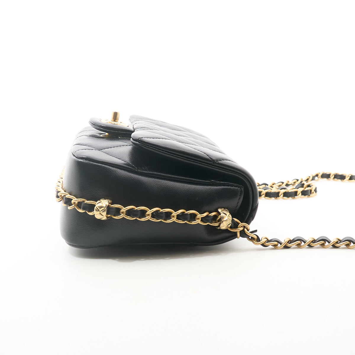 Chanel Chain Around Mini Fap Crossbody Bag GHW