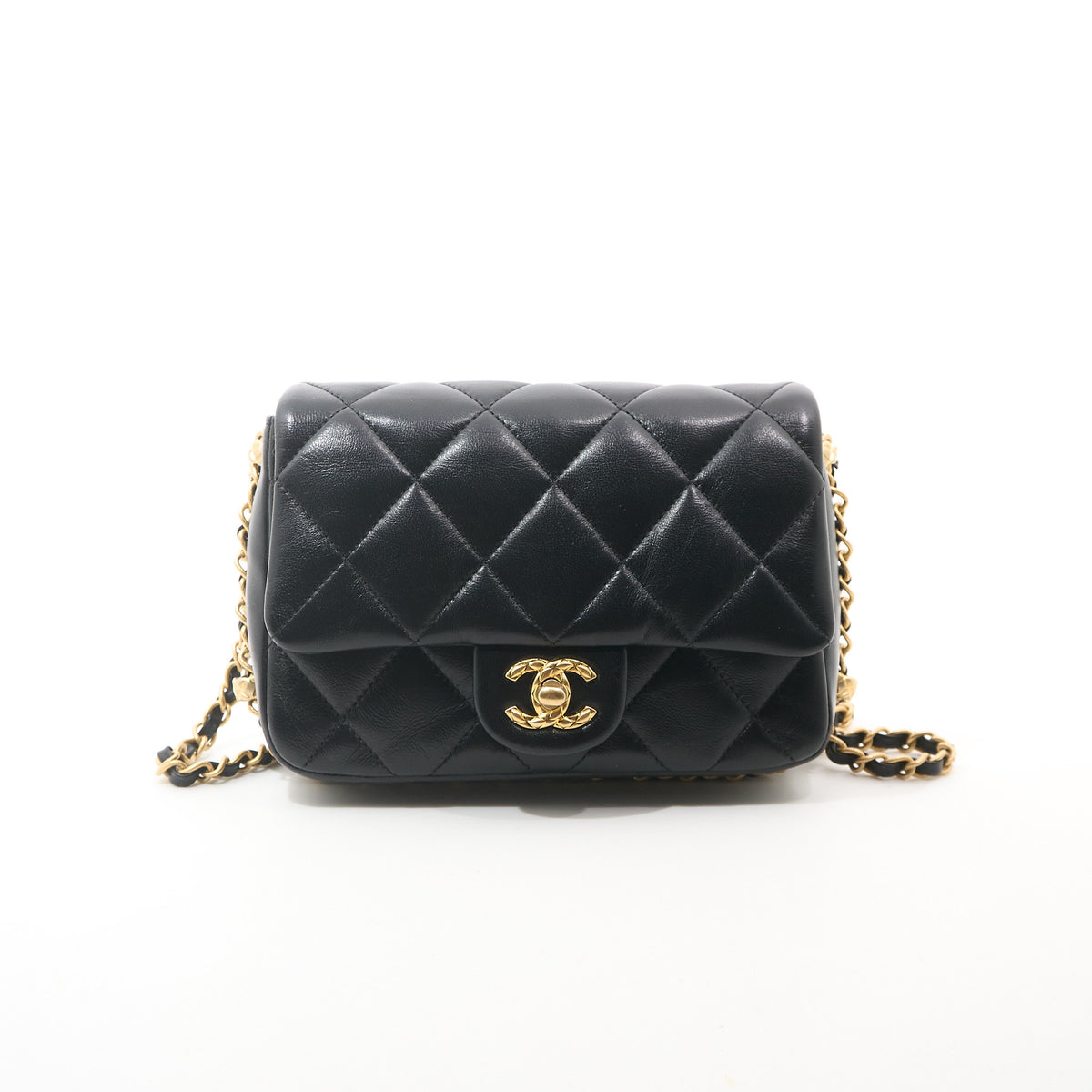 Chanel Chain Around Mini Fap Crossbody Bag GHW
