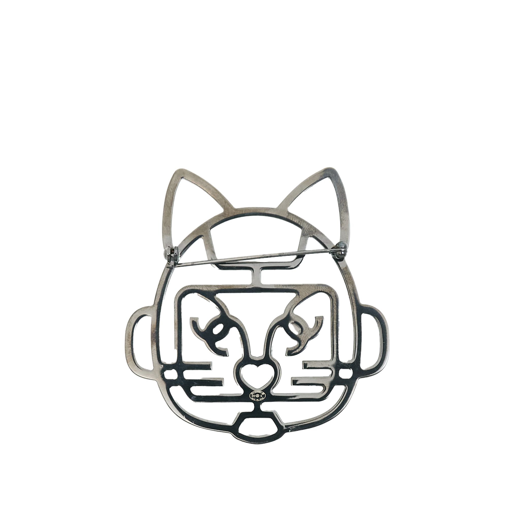 Chanel Crystal Cat Brooch