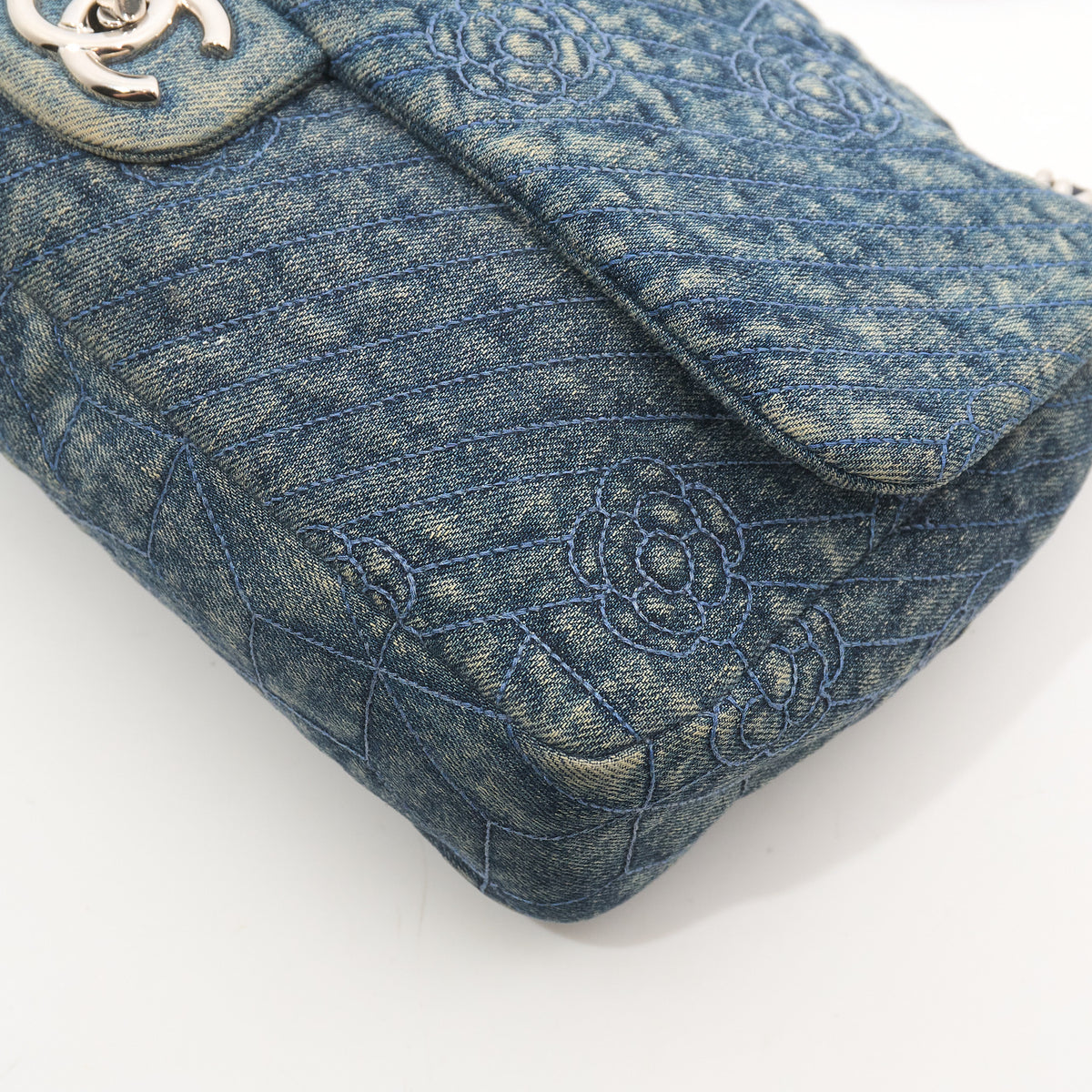 Chanel Denim Camillia Bag