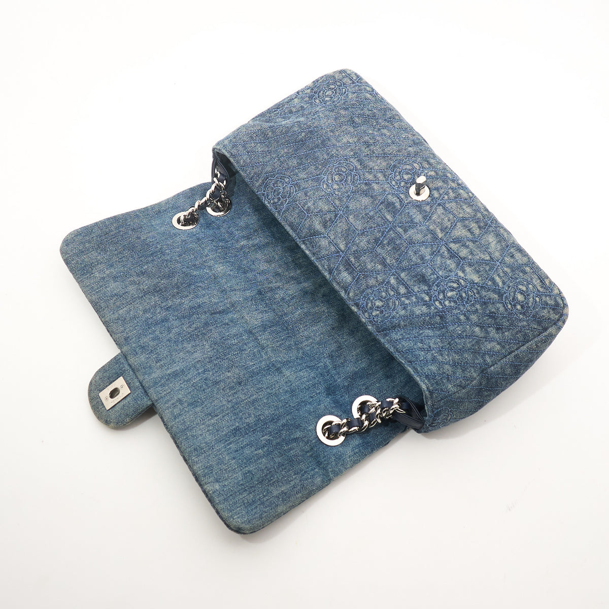 Chanel Denim Camillia Bag