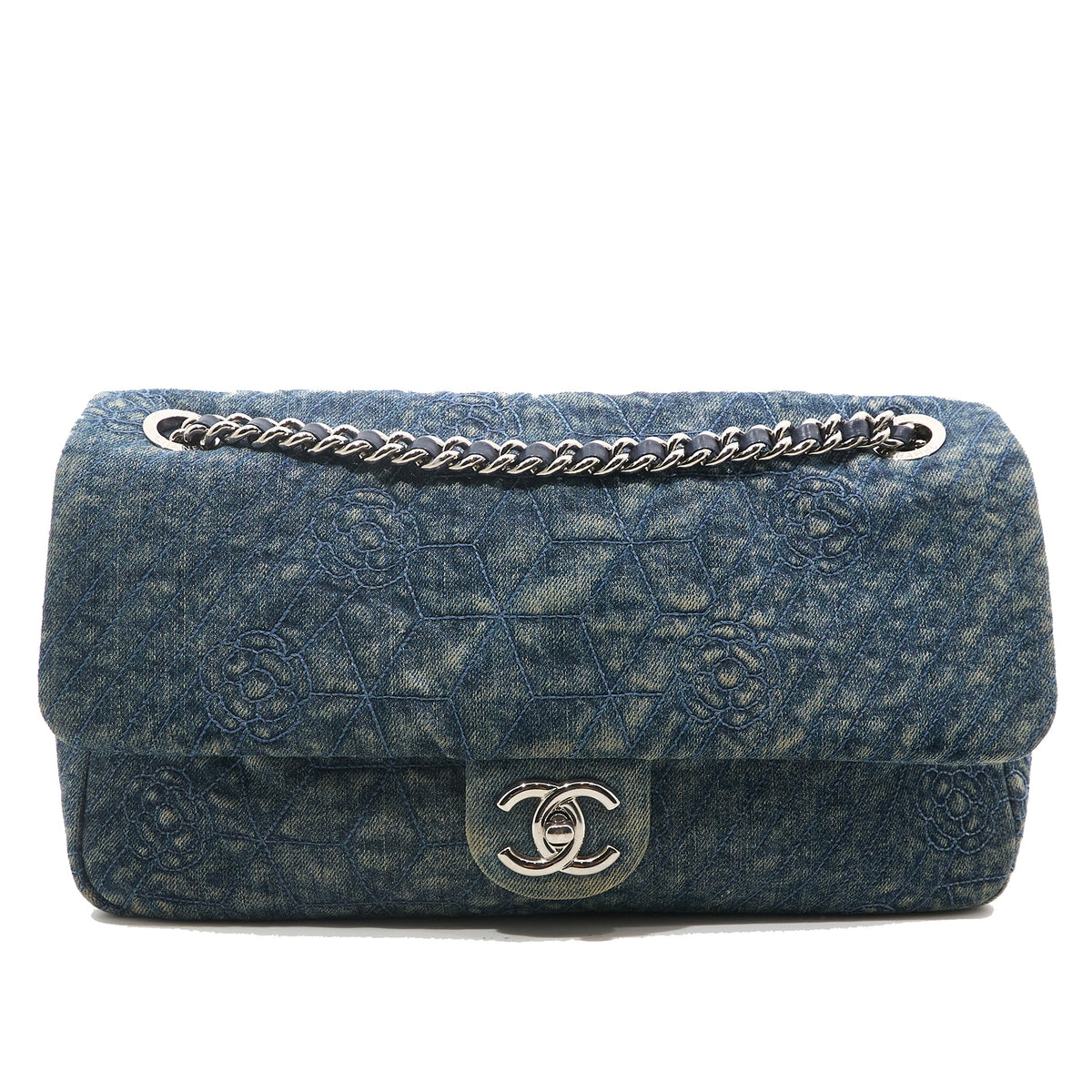 Chanel Denim Camillia Bag