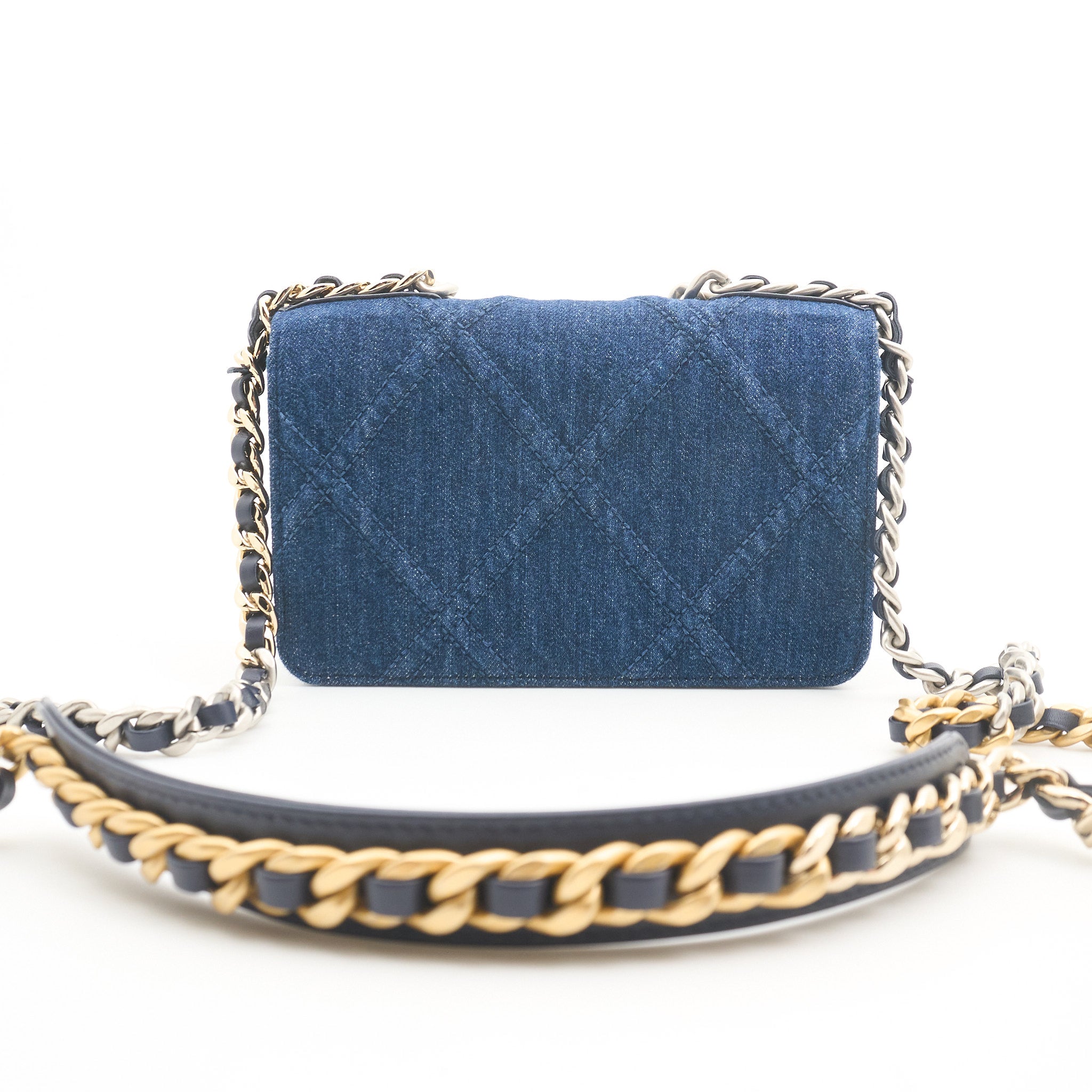 Chanel Denim WOC Wallet On Chain Bag
