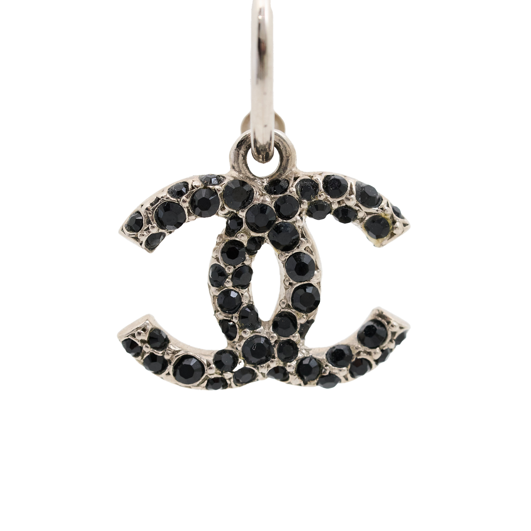 Chanel Crystal CC Drop Earrings