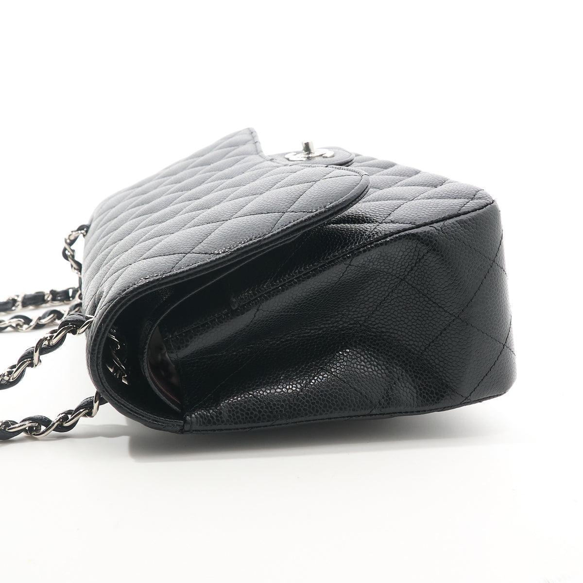 Chanel Jumbo Black Caviar Bag SHW
