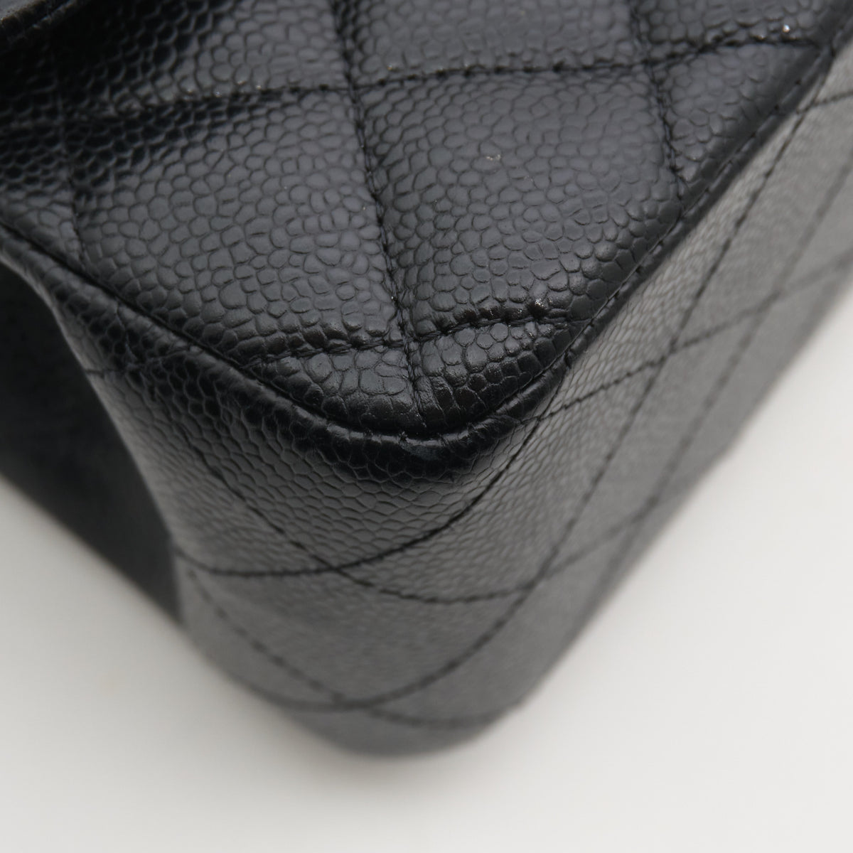 Chanel Jumbo Black Caviar Bag SHW