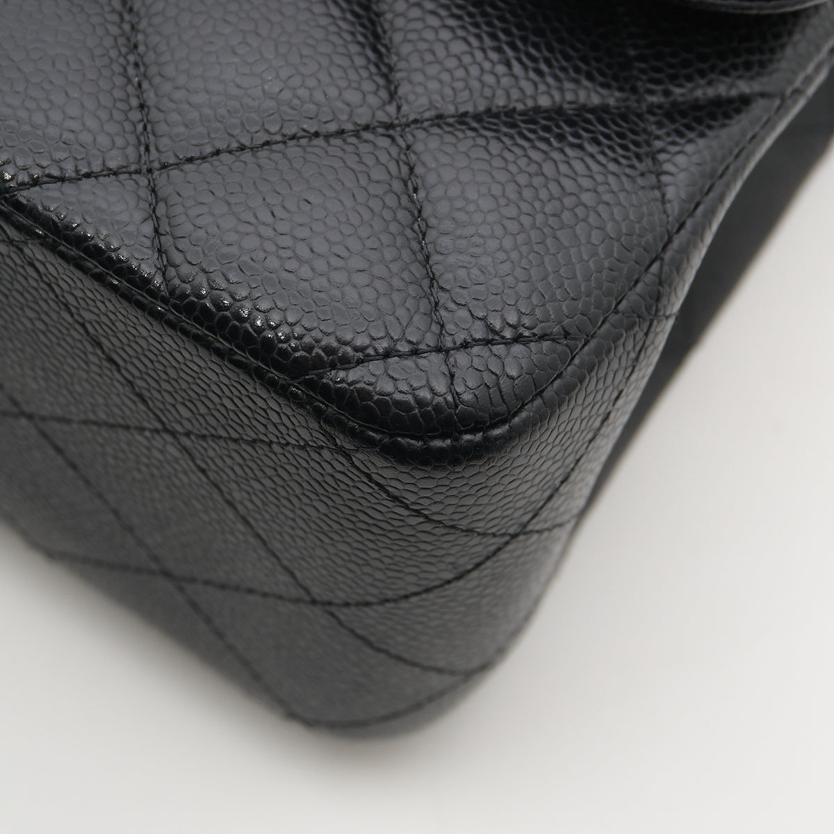 Chanel Jumbo Black Caviar Bag SHW