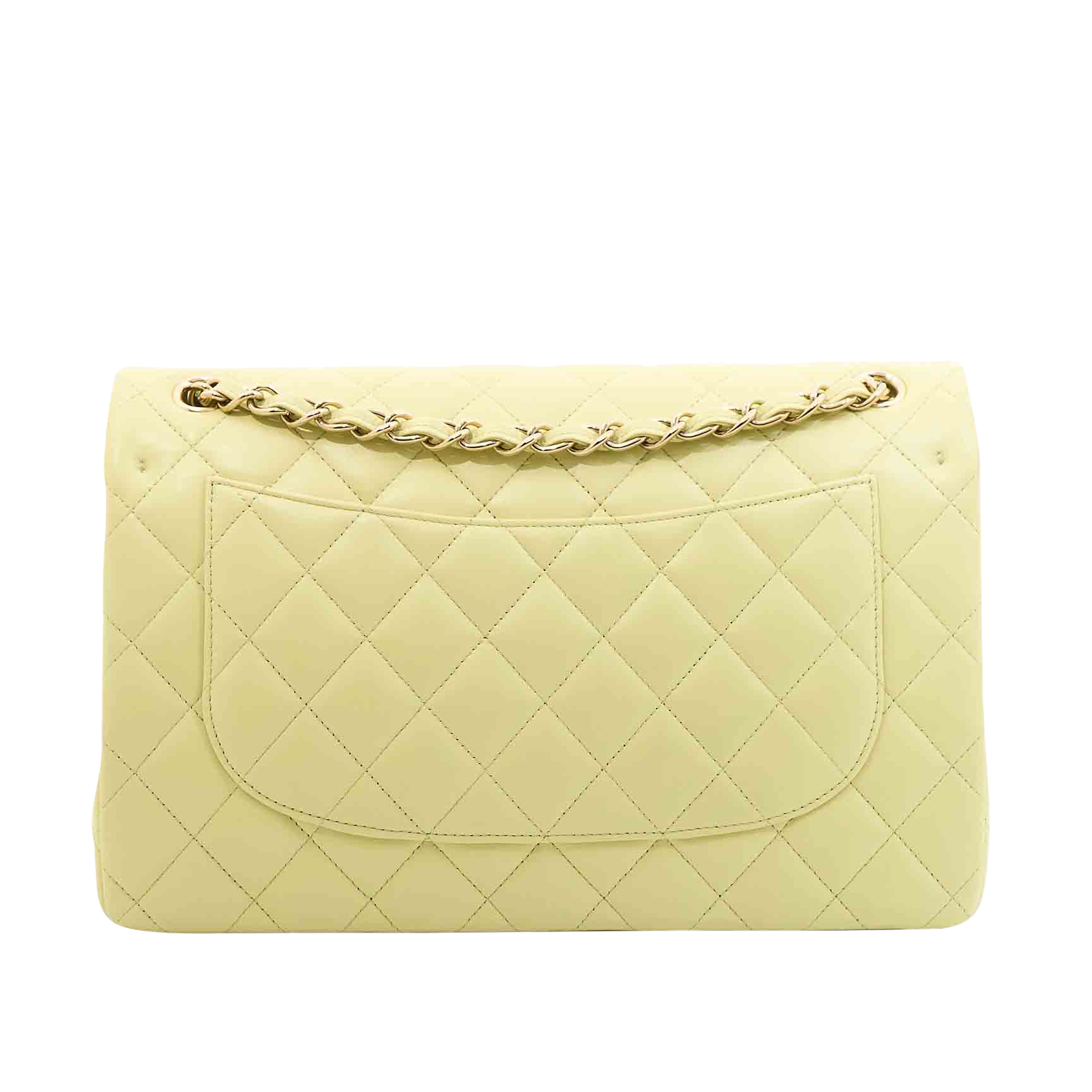 Chanel Jumbo Classic Double Flap in Light Green With LGHW