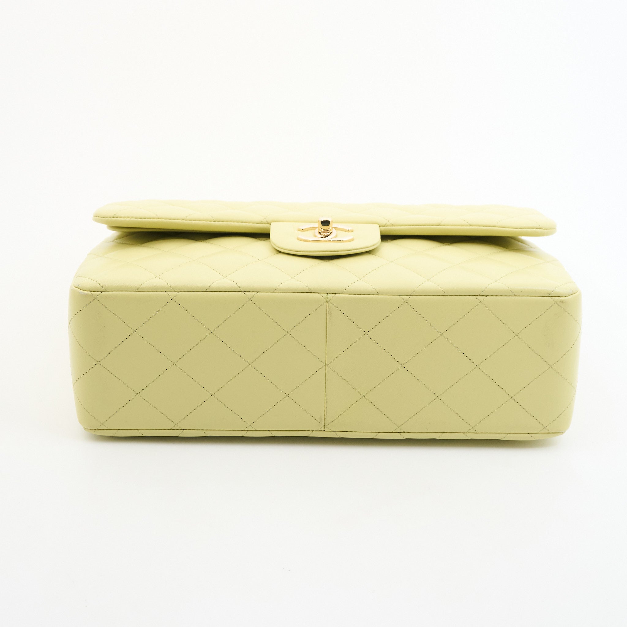 Chanel Jumbo Classic Double Flap in Light Green With LGHW