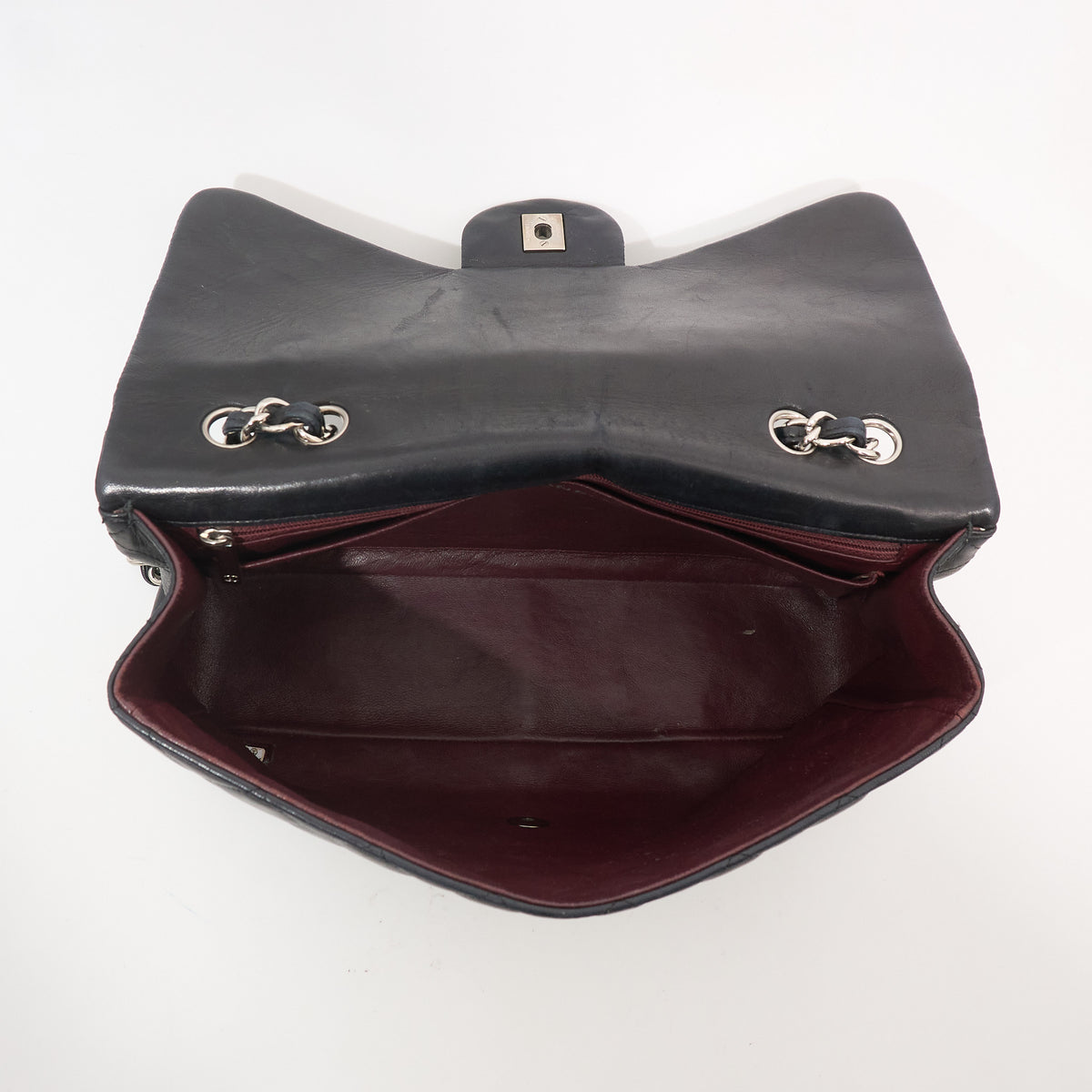 Chanel Jumbo Black Lambskin Bag SHW