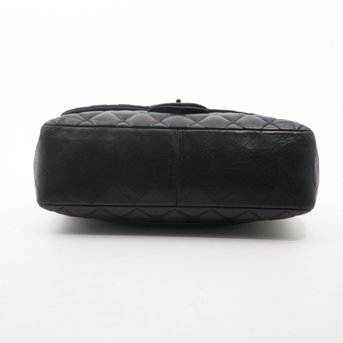 Chanel Jumbo Black Lambskin Bag SHW