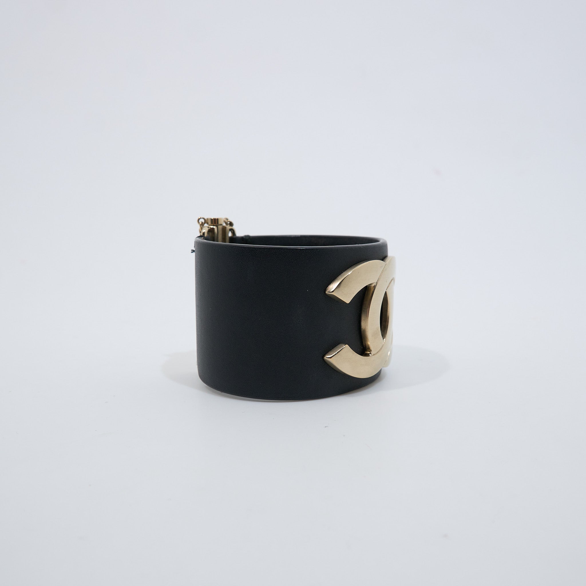 Chanel CC Leather Cuff LGHW