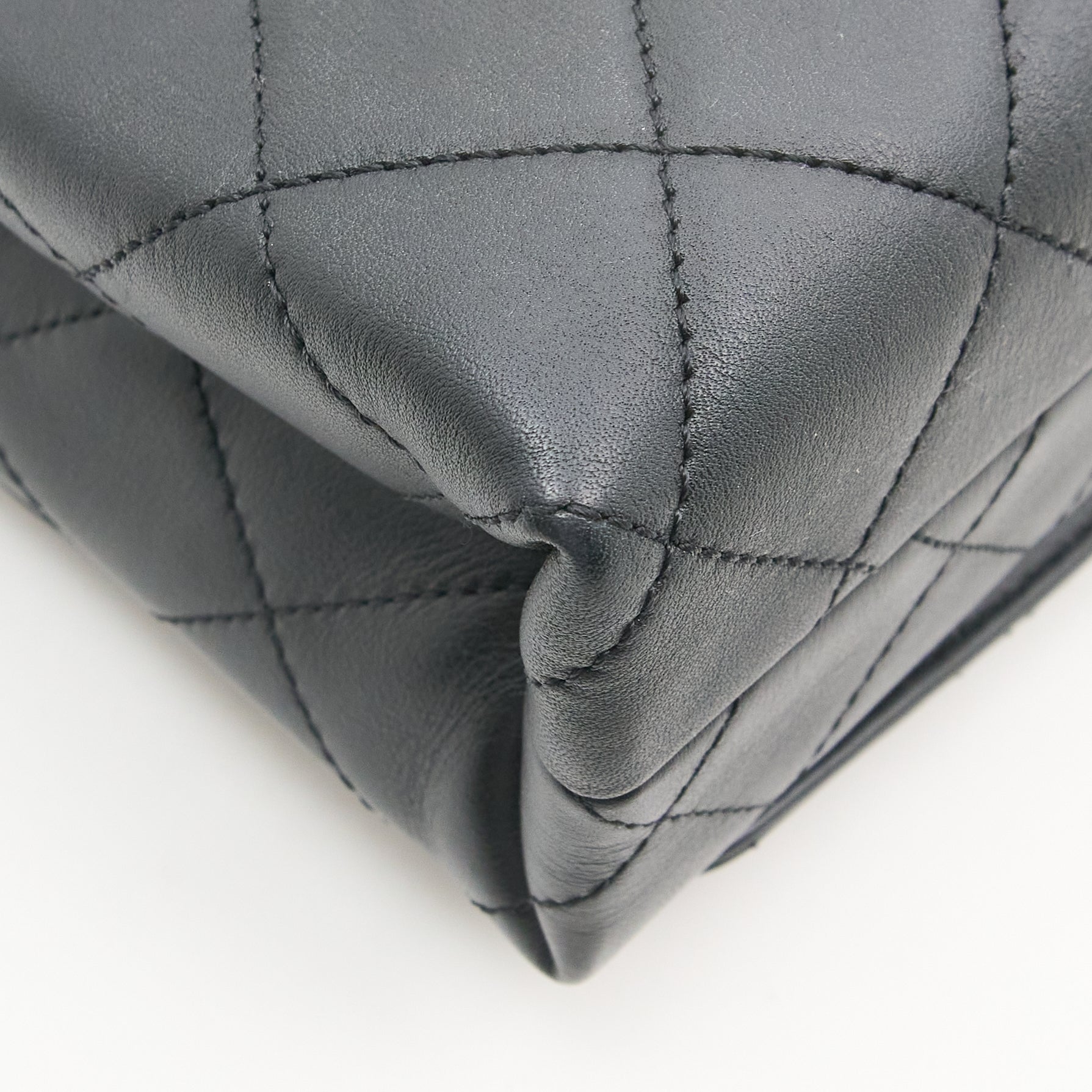 Chanel Logo Enchained Quilted Calfskin Flap Bag