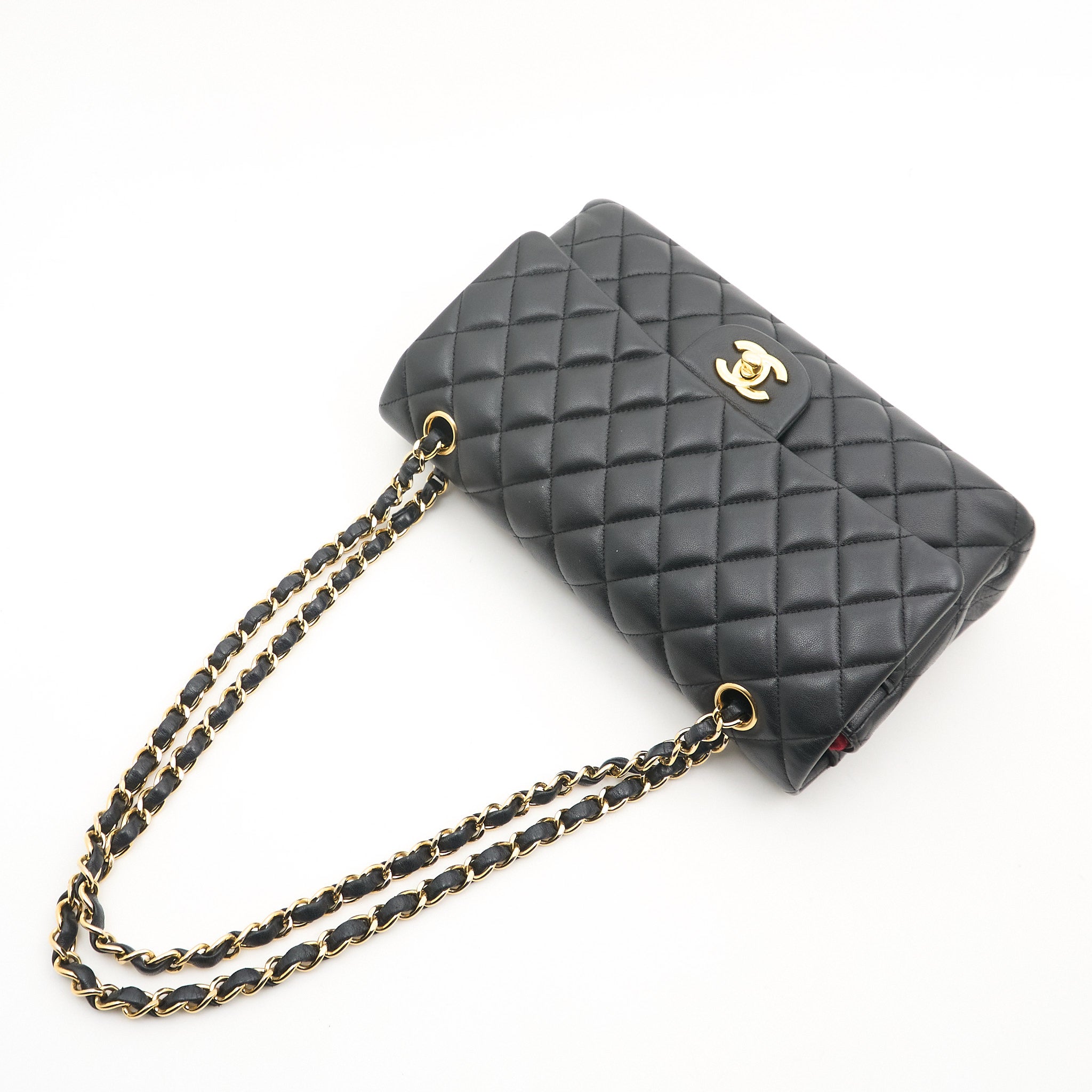 Chanel Medium Classic Double Flap Black Lambskin GHW