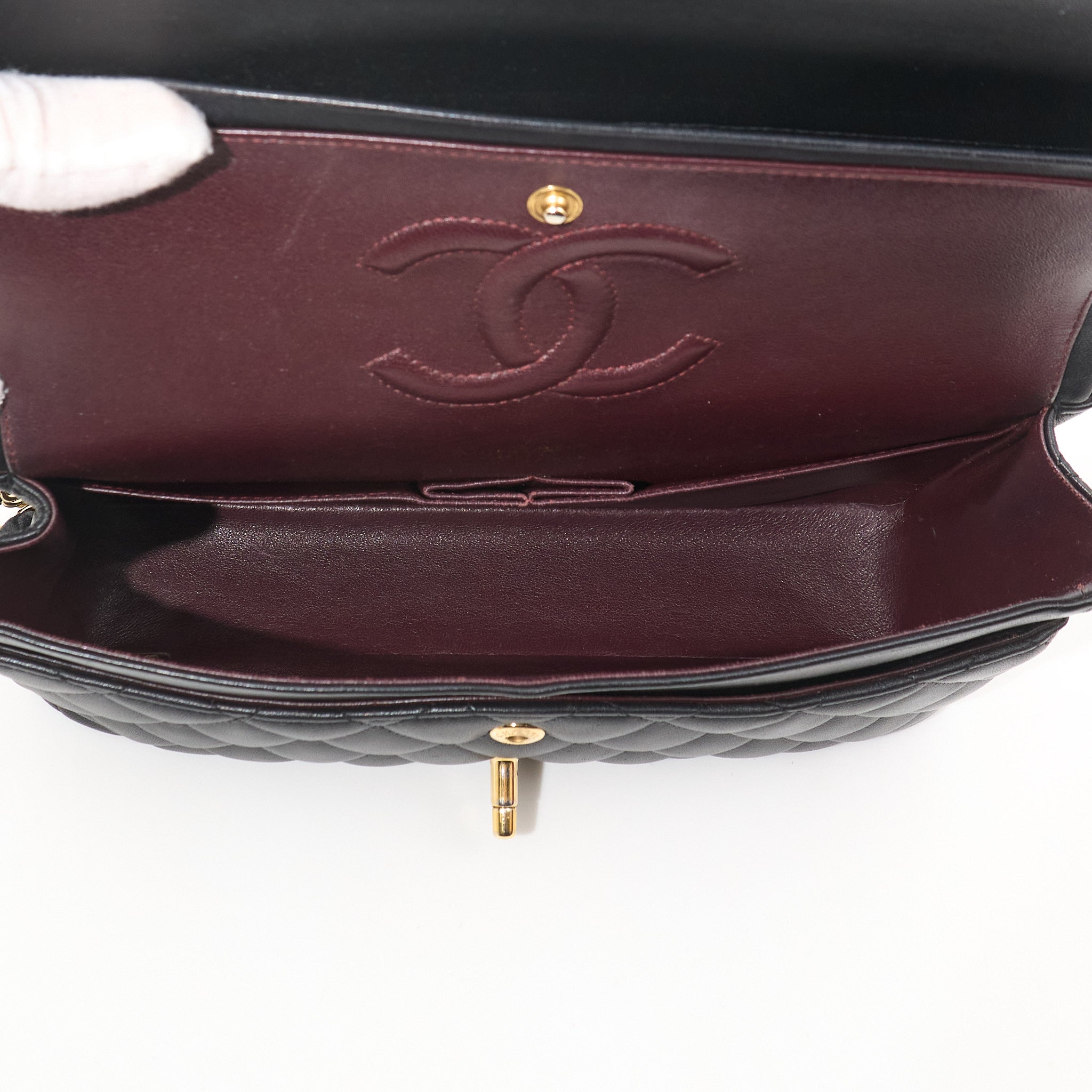 Chanel Medium Classic Double Flap Black Lambskin GHW