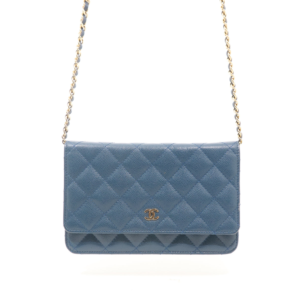 Chanel Classic Wallet On Chain Navy Caviar GHW