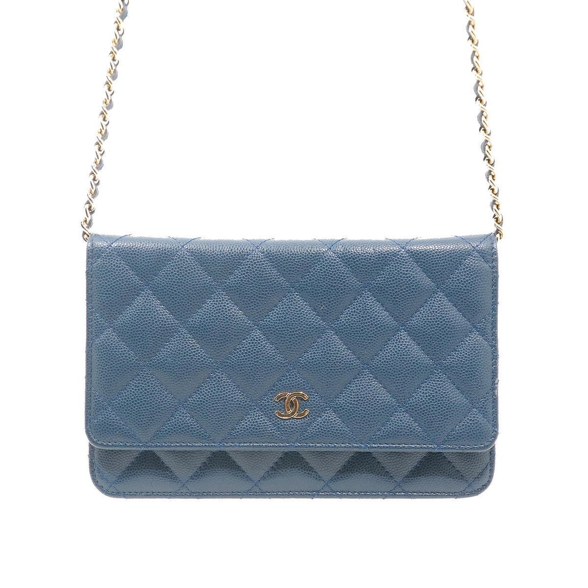 Chanel Classic Wallet On Chain Navy Caviar GHW