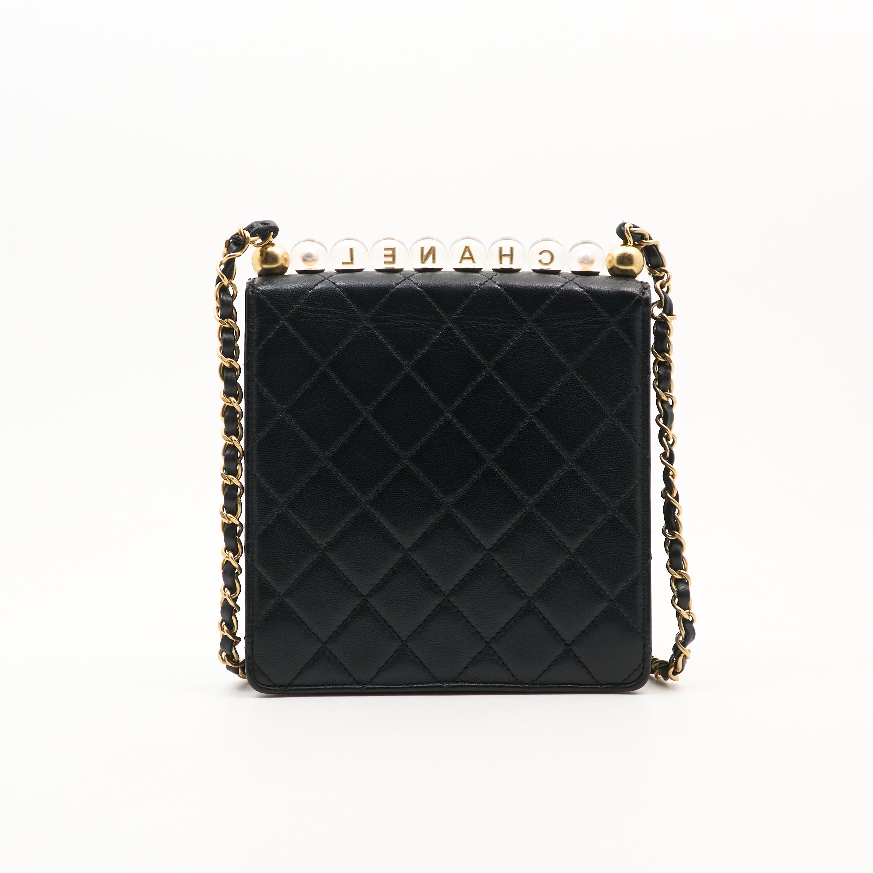 Chanel Pearls Quilted Flap Crossbody Bag