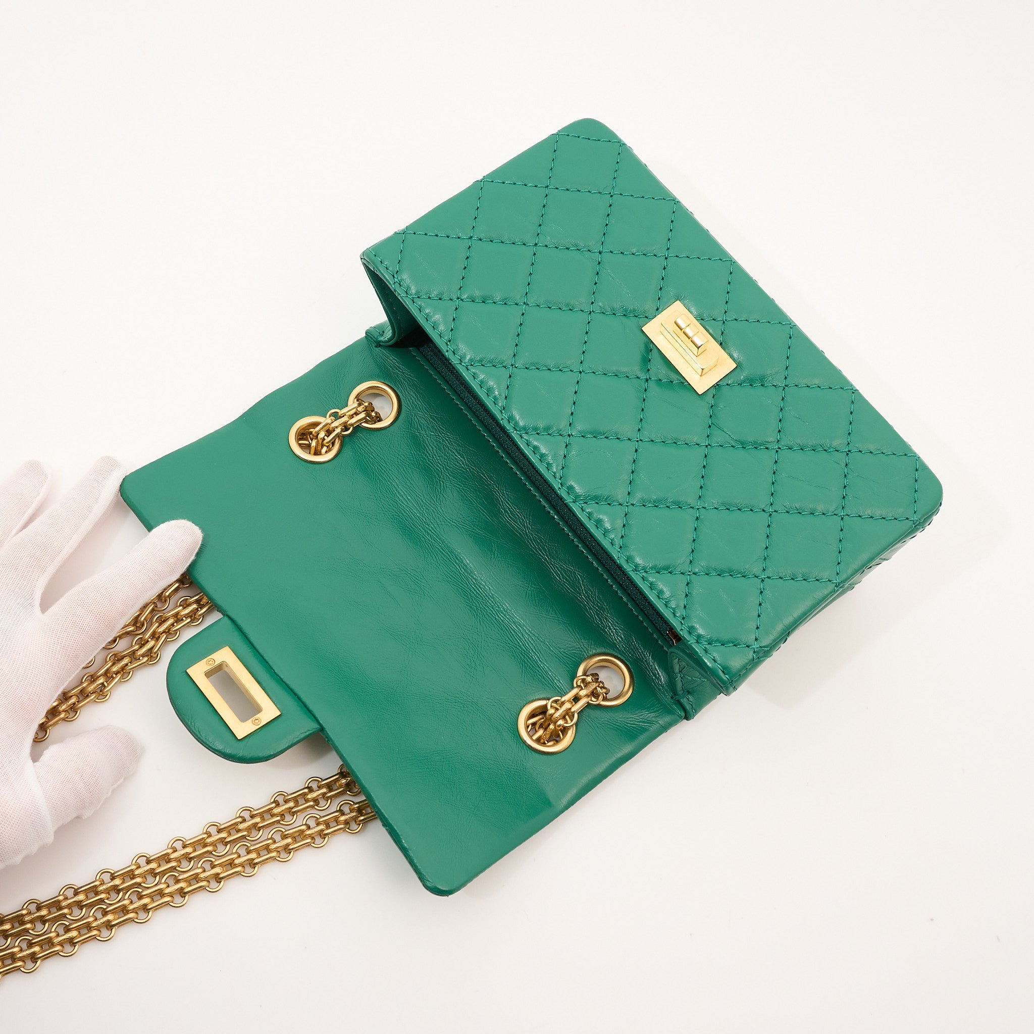Chanel Re-Issue 2.55 Green Bag