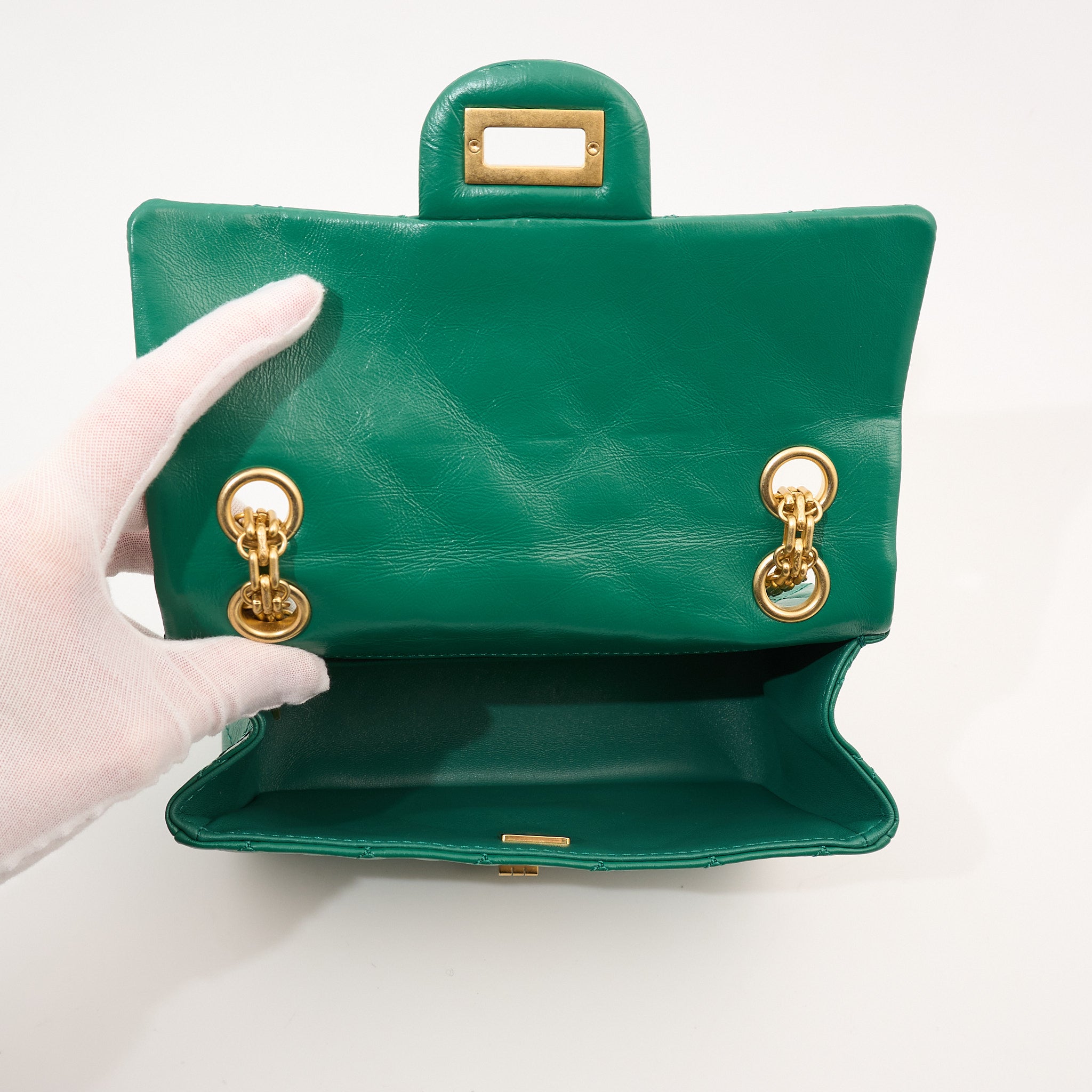 Chanel Re-Issue 2.55 Green Bag