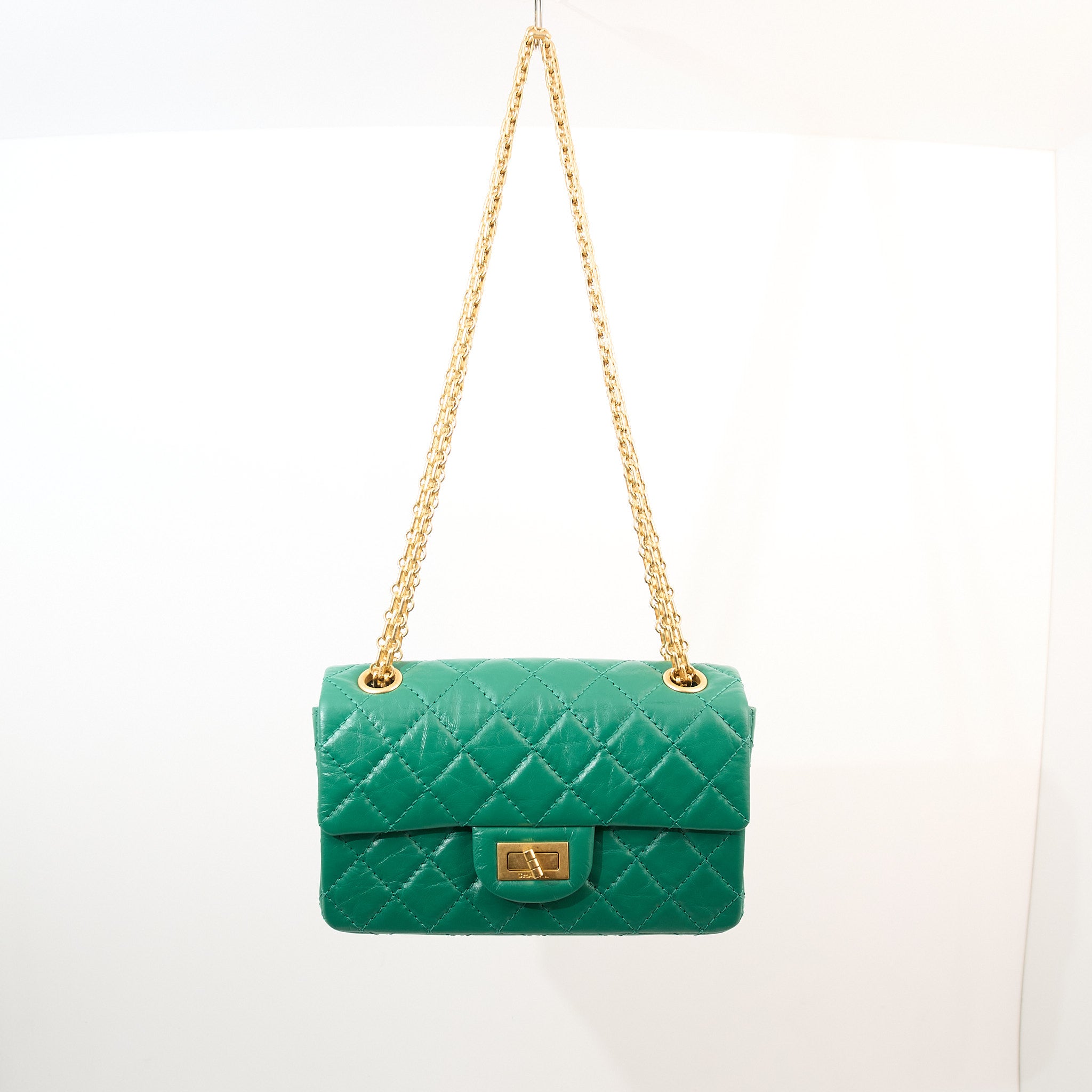 Chanel Re-Issue 2.55 Green Bag